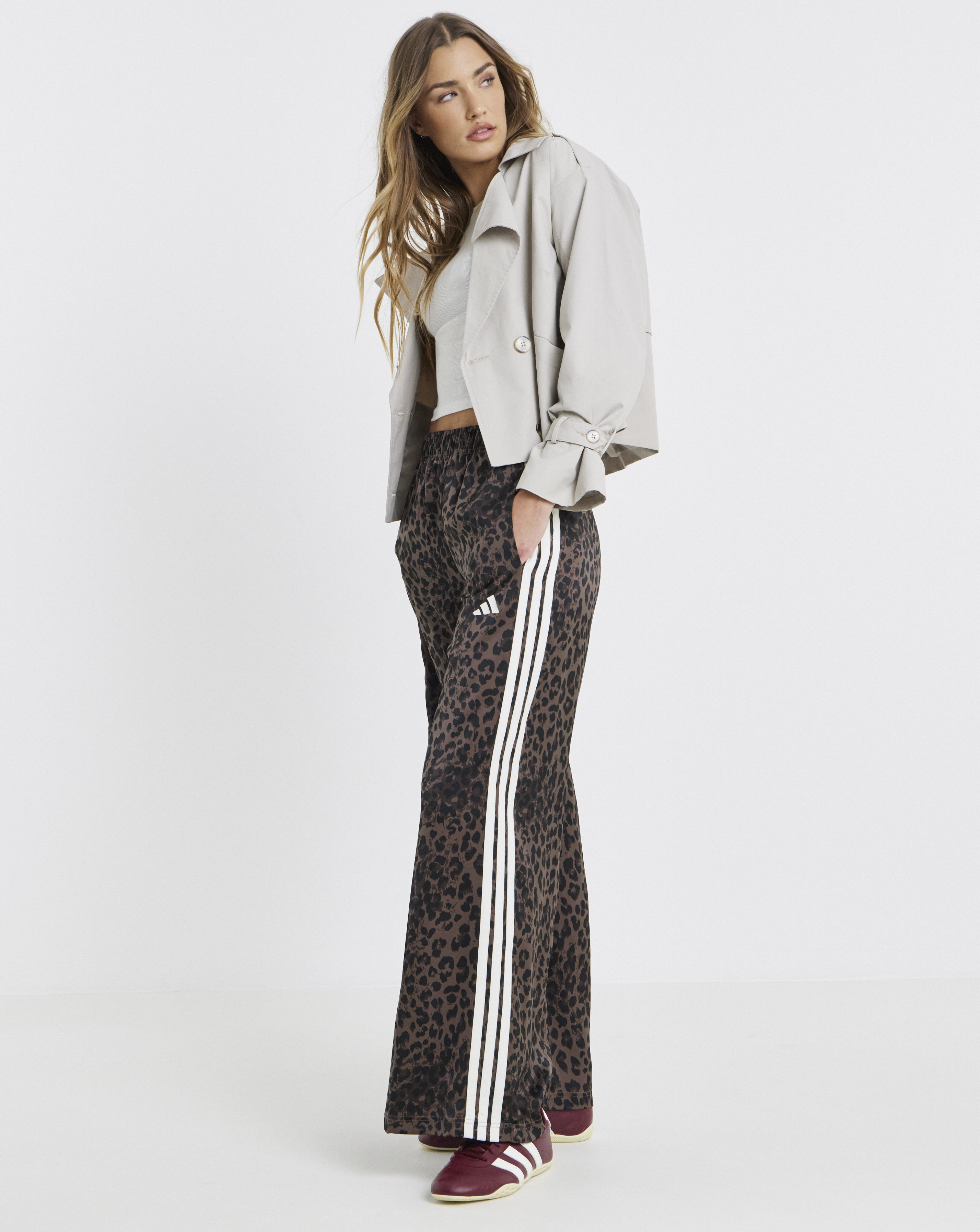 New In - adidas Leopard Wide Leg Pant