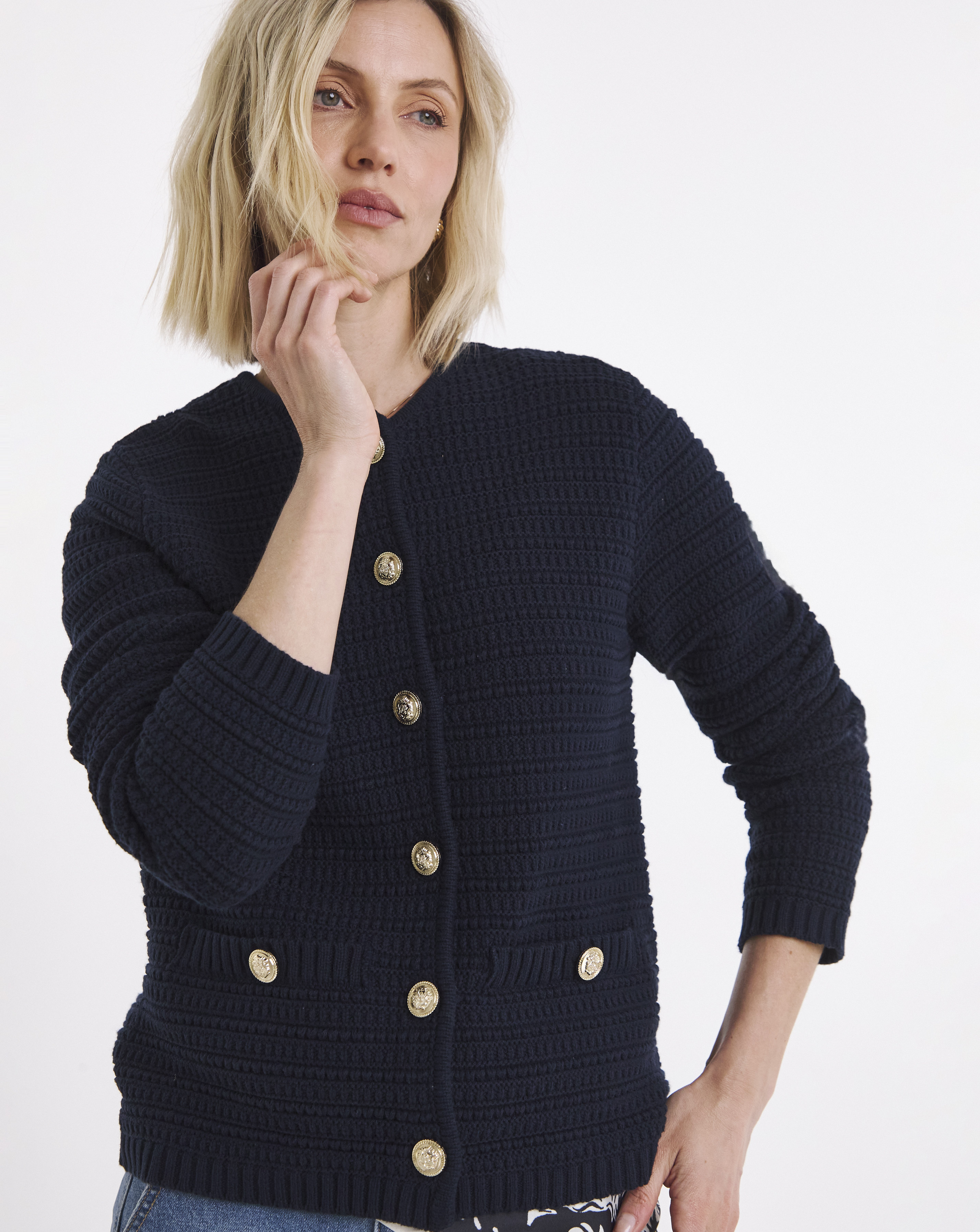 New In - Stitch Detail Long Sleeve Cardigan