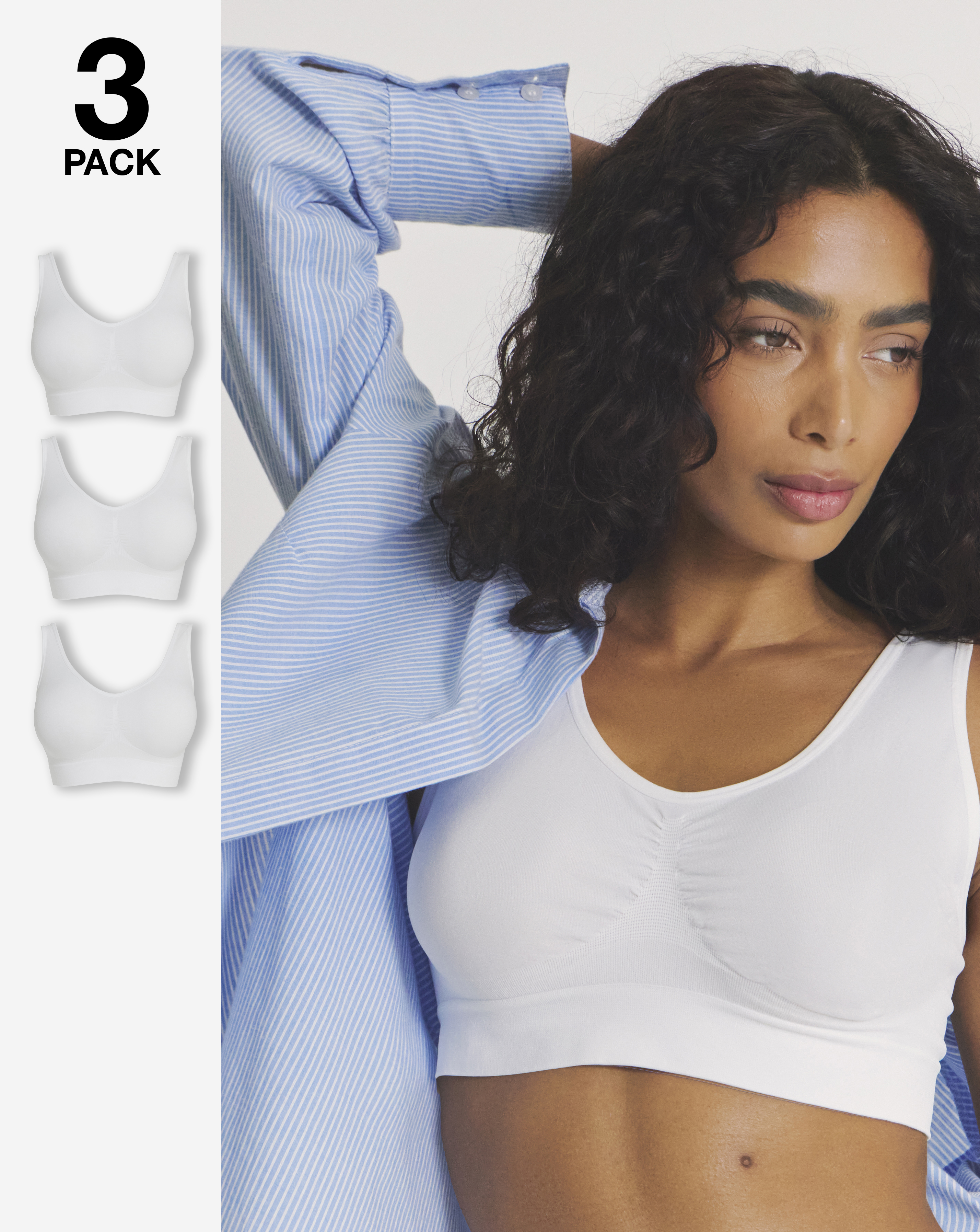 New In - Pretty Secrets 3 Pack Comfort Tops