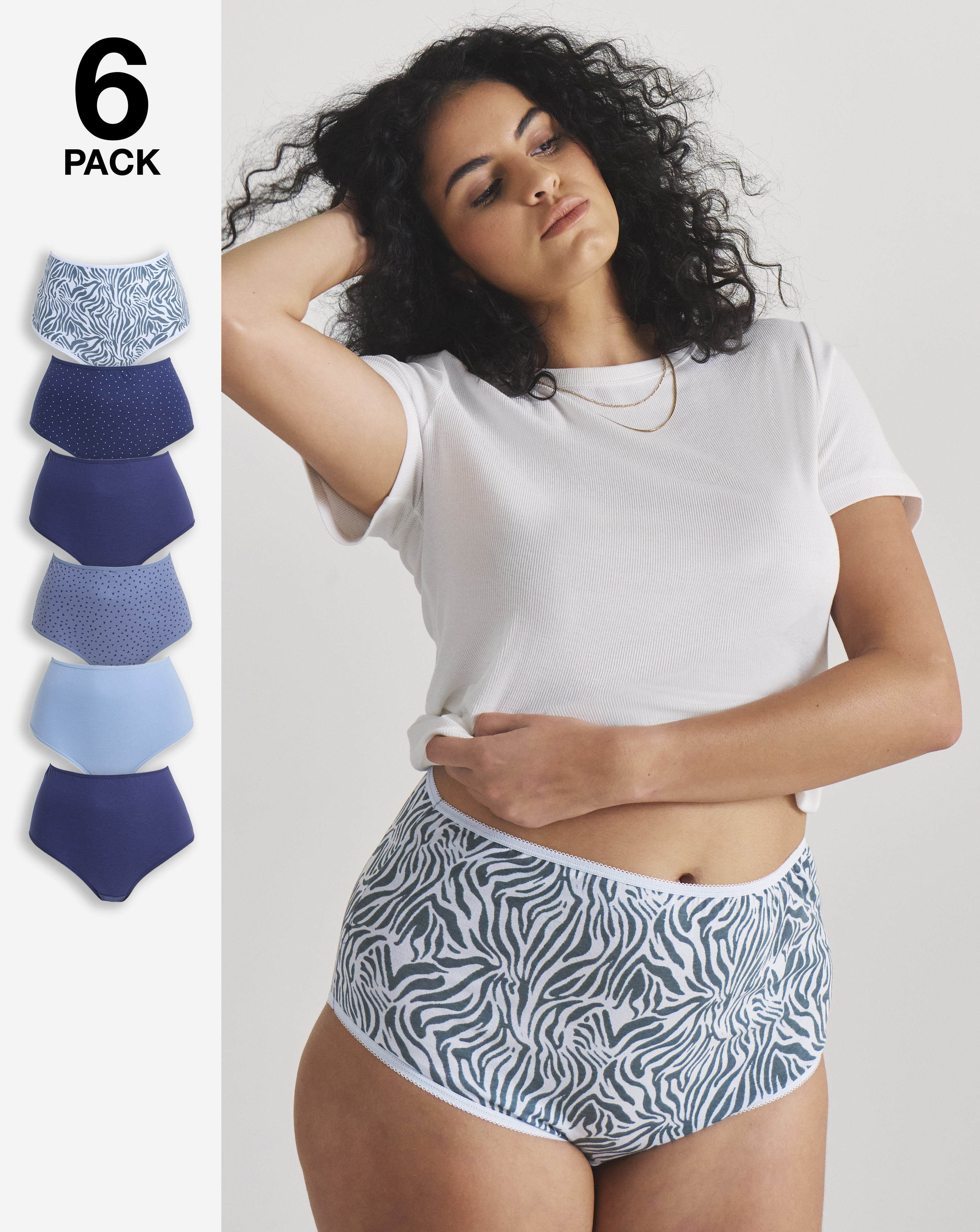 New In - Pretty Secrets 6 Pack Full Brief