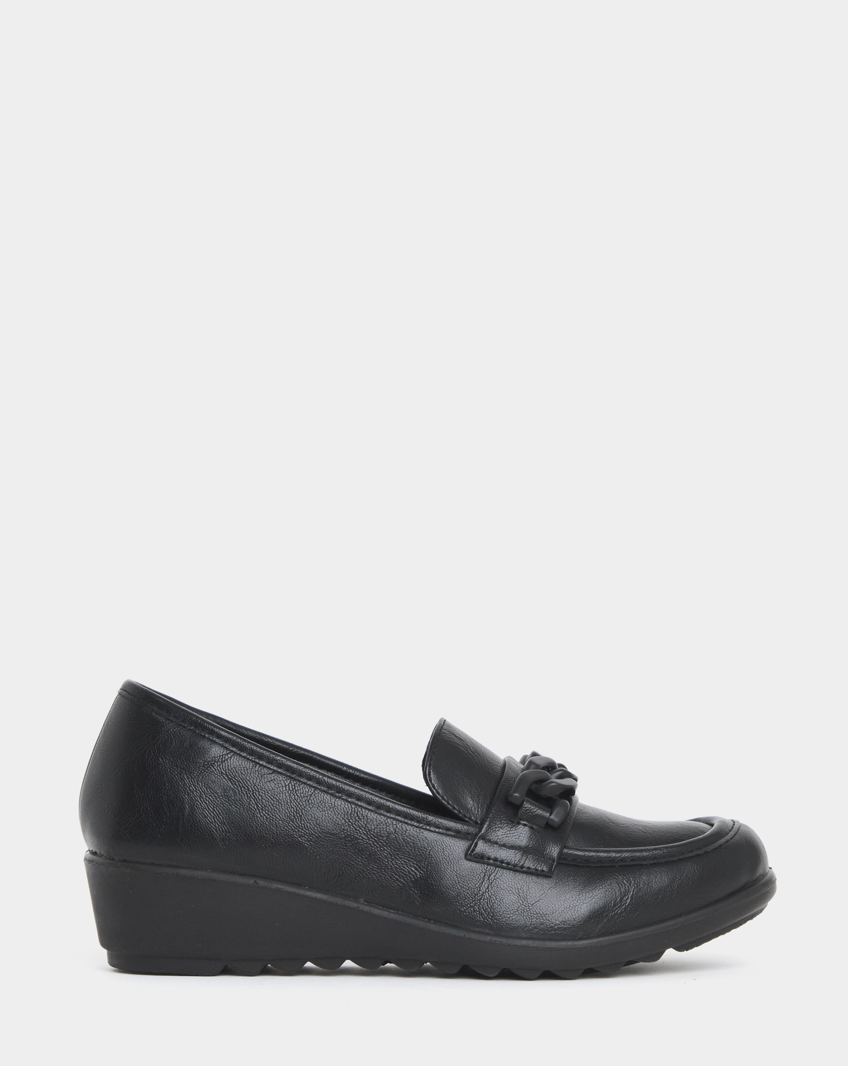 New In - Chain Trim Wedge Loafer Wide