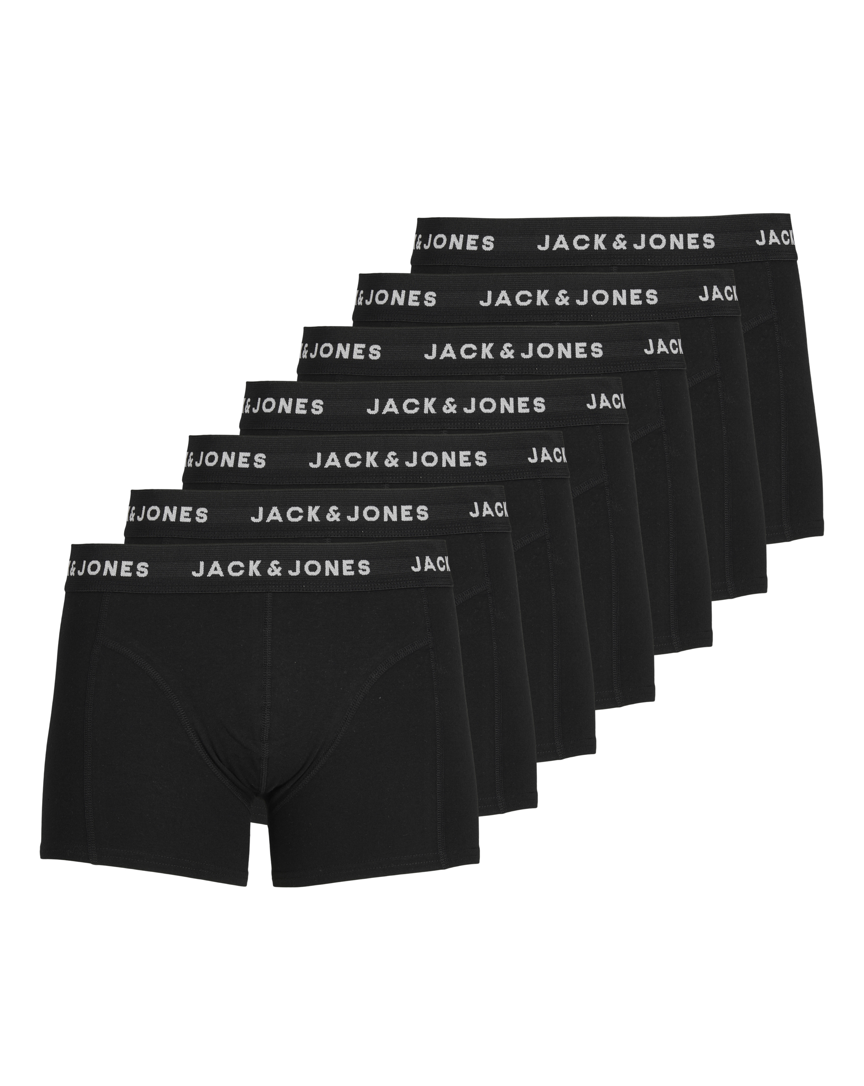 New In - Jack & Jones Huey 7-Pack Trunks - Black