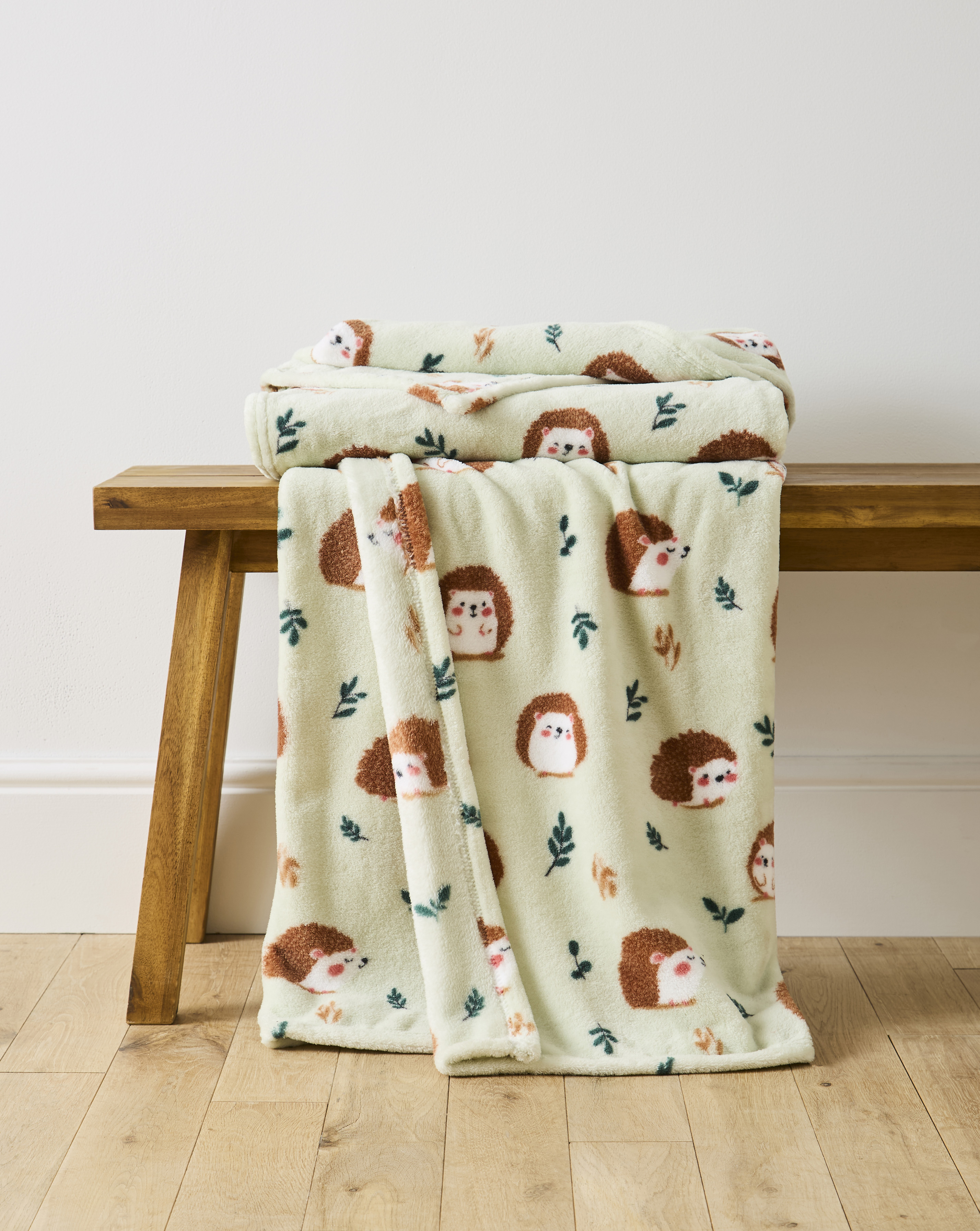 New In - Hedgehog Fleece Throw