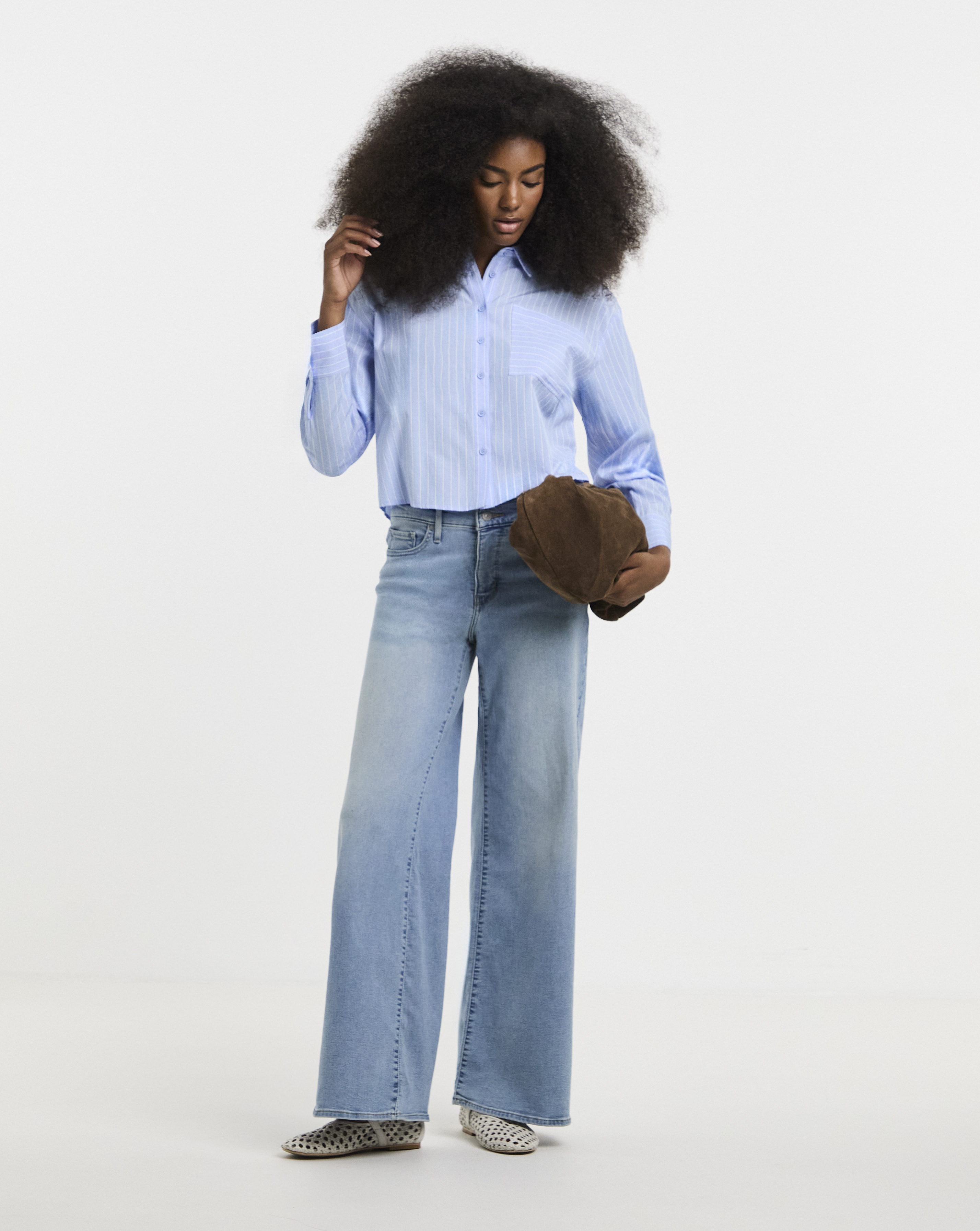 Levi's 318 Shaping Wide Leg Jeans