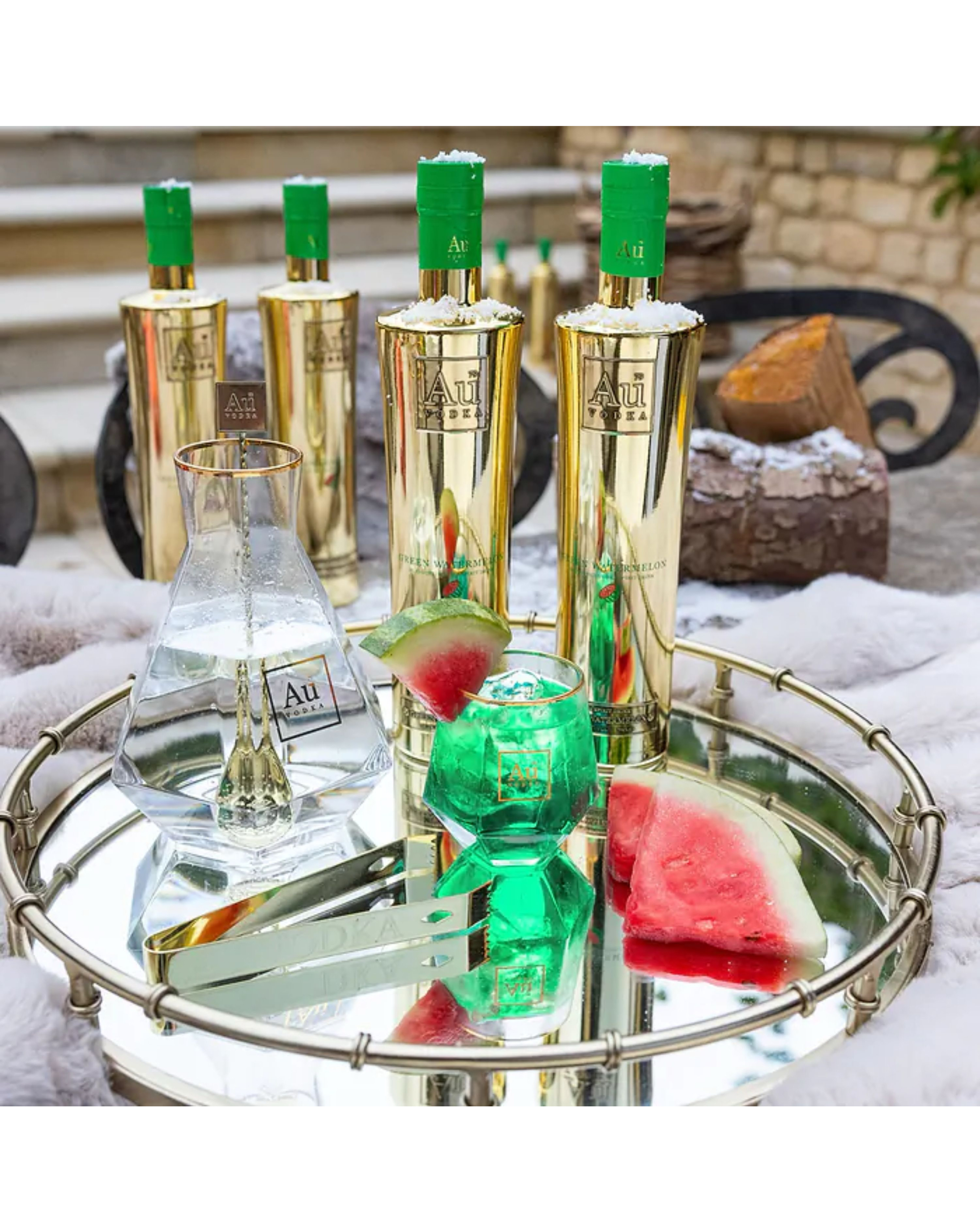 Au Vodka Green Watermelon 70Cl - Image 7