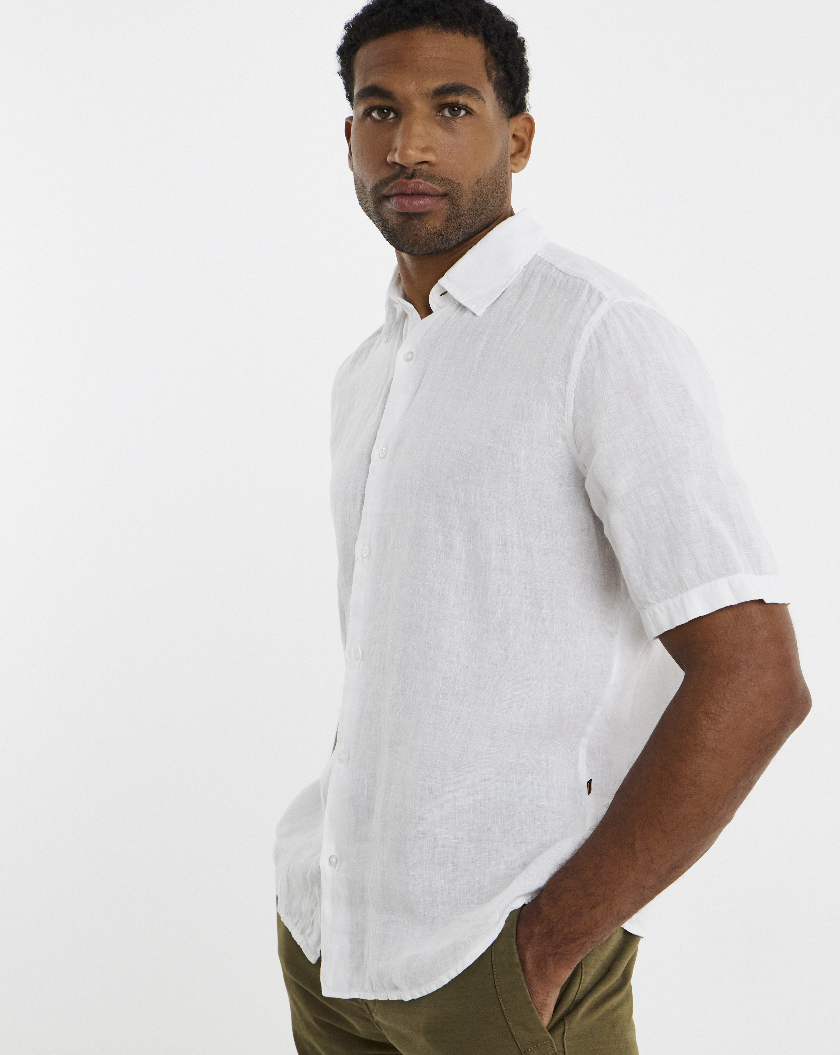 BOSS Linen Shirt - White