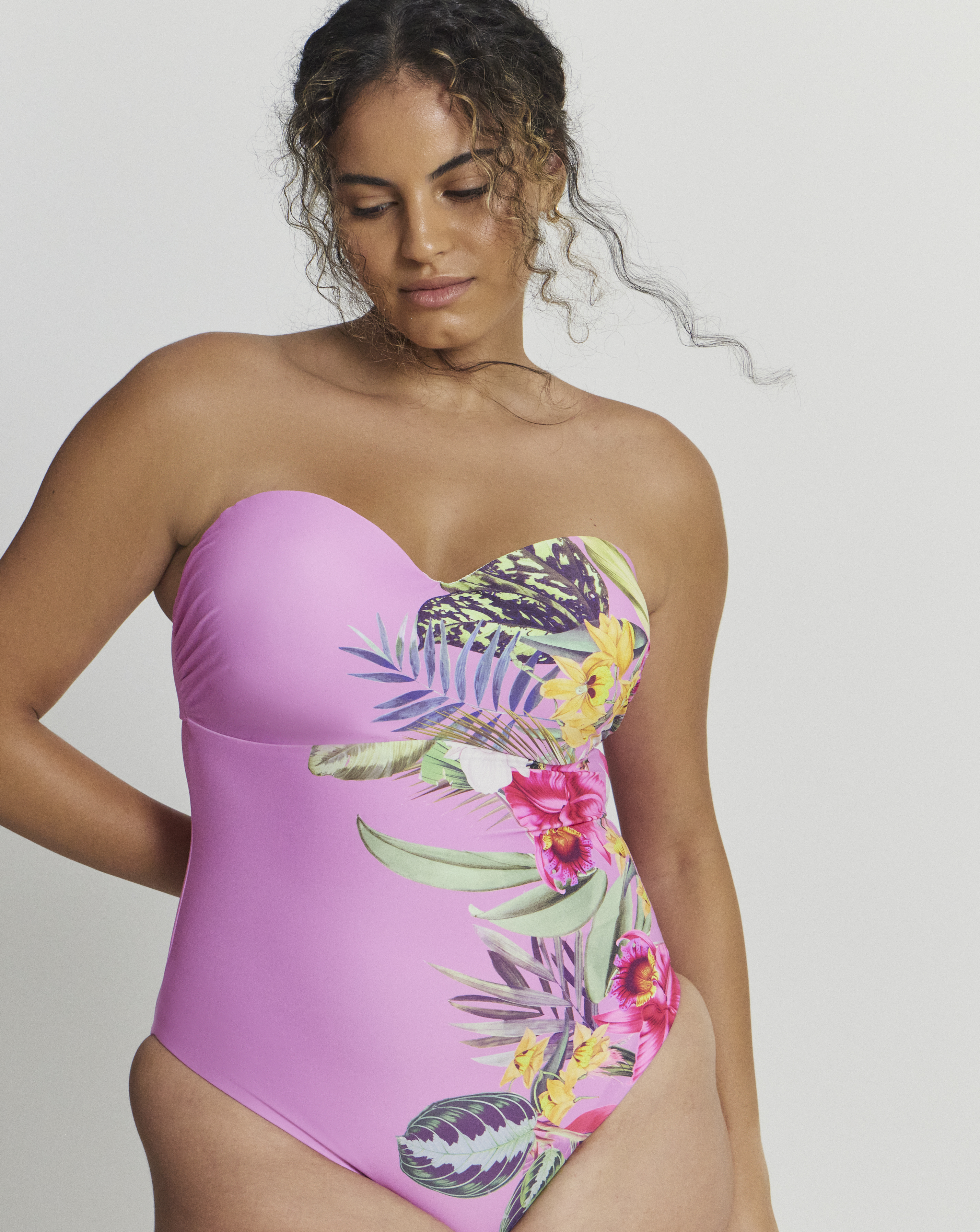Figleaves Fiji Underwired Bandeau Swimsuit
