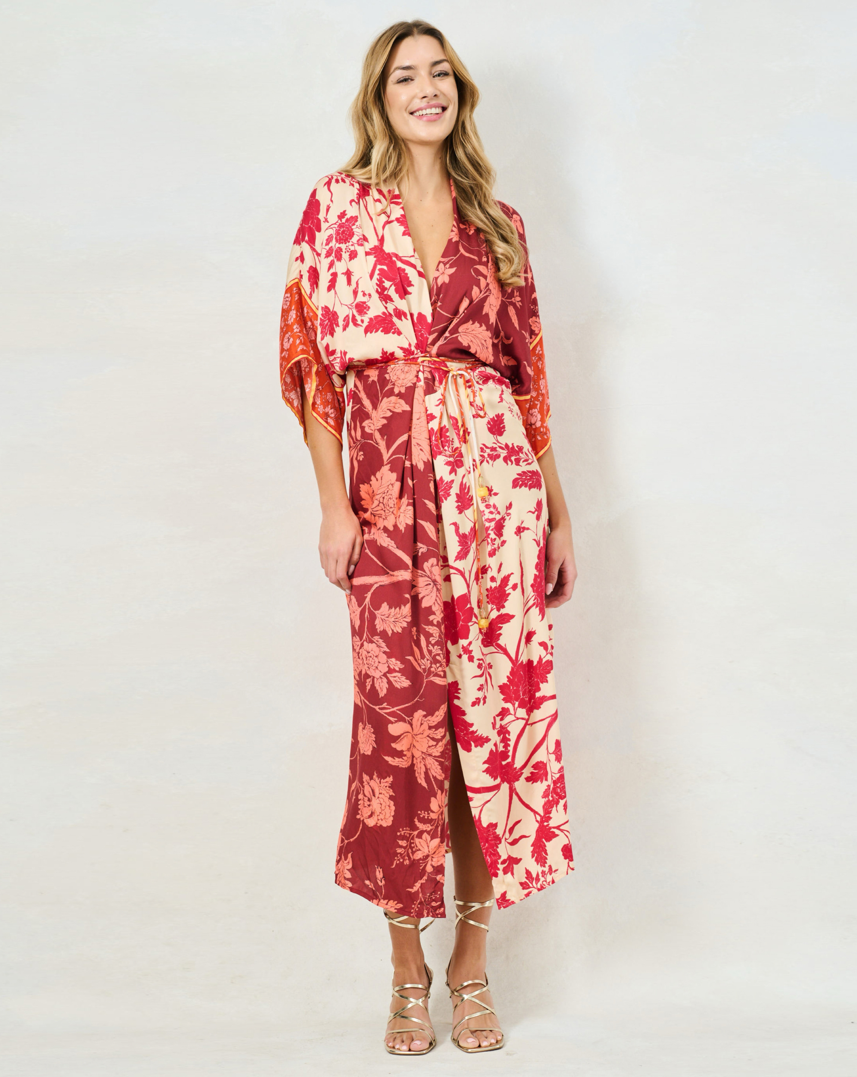 Hope & Ivy Salma Kimono Dress