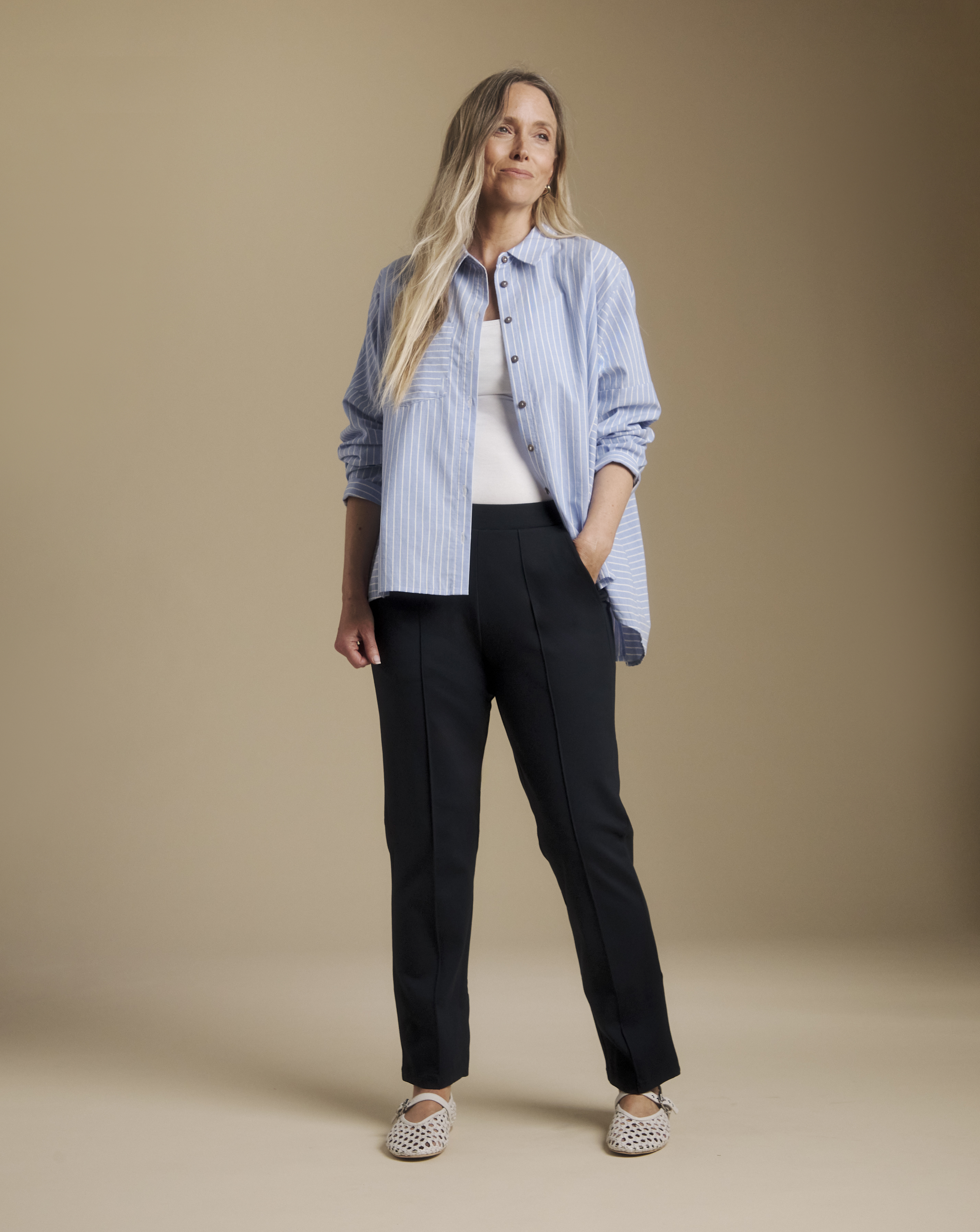 Slimma Comfort Fit Navy Trouser Regular