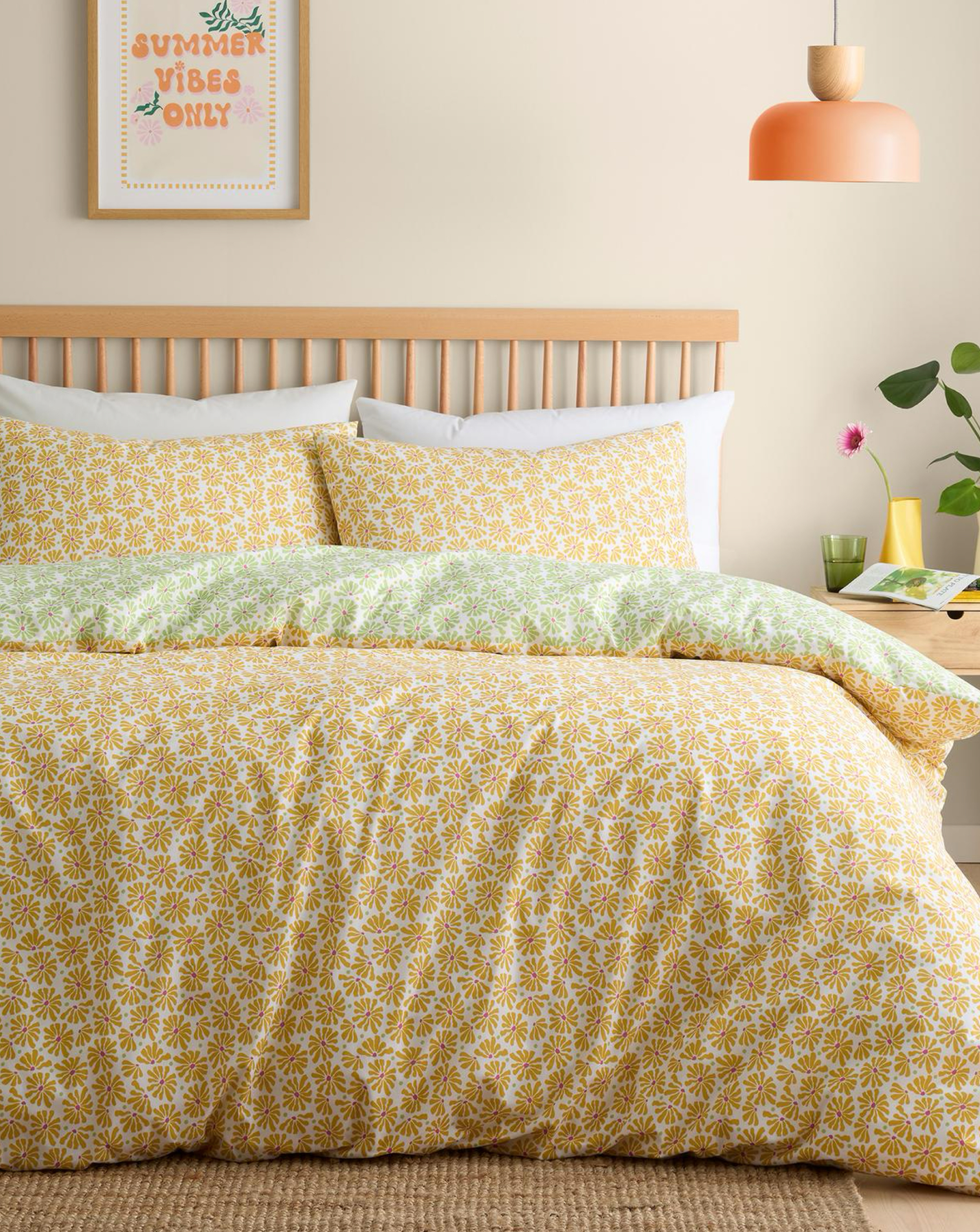 Fusion Daisy Floral Duvet Cover Set