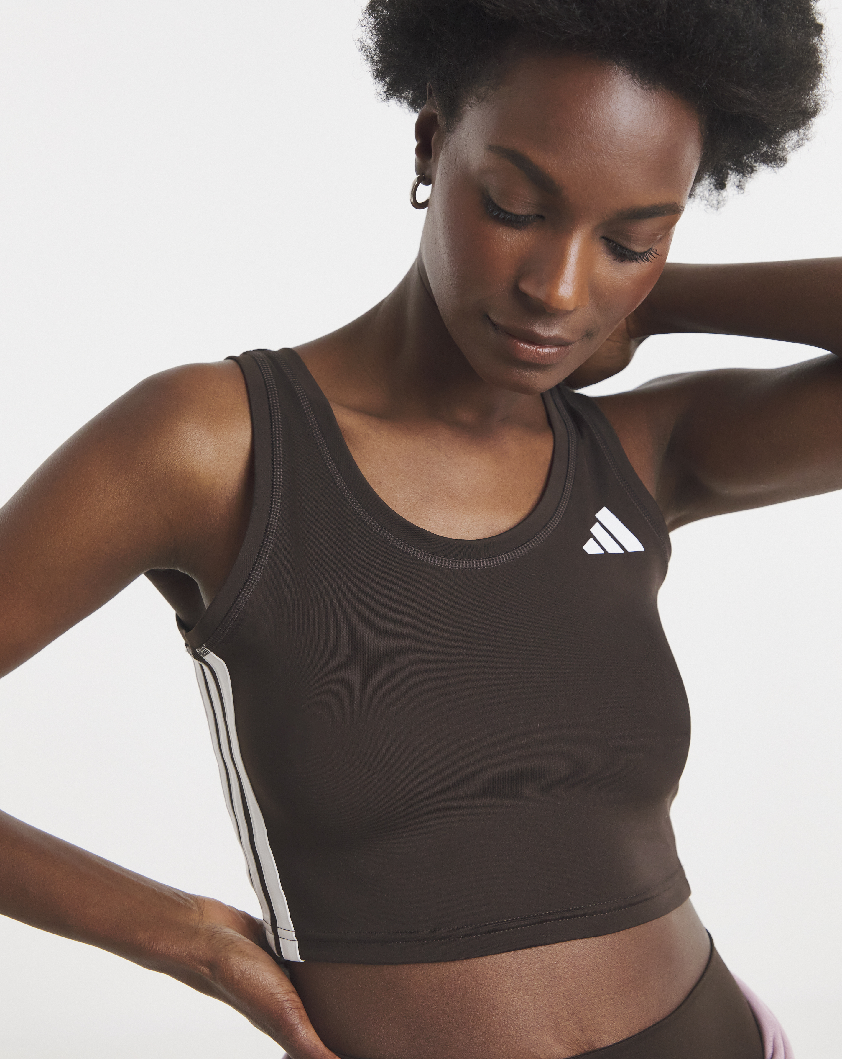 New In - adidas Train 3 Stripes Tank Top