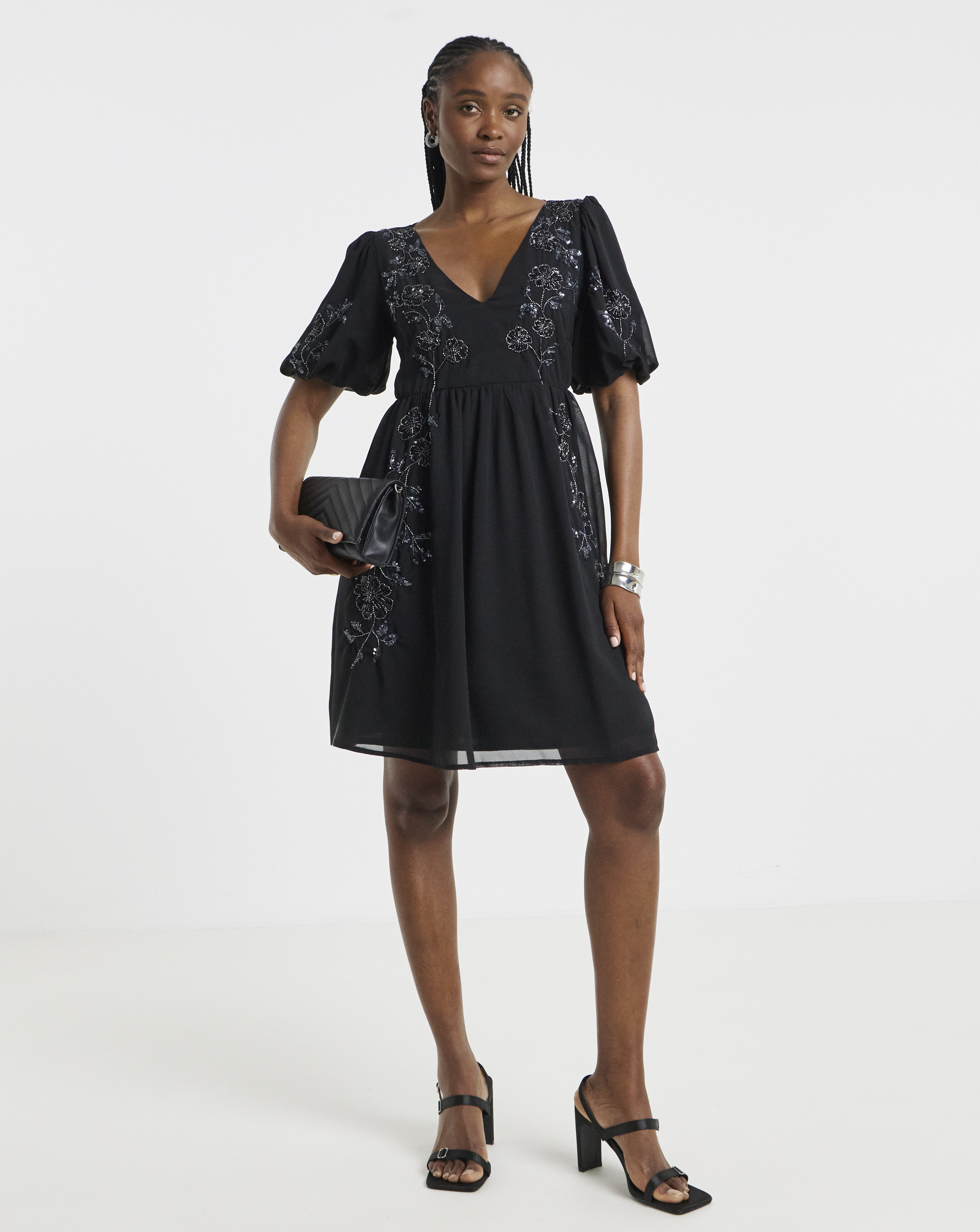 Maya Deluxe Embellished Mini Dress