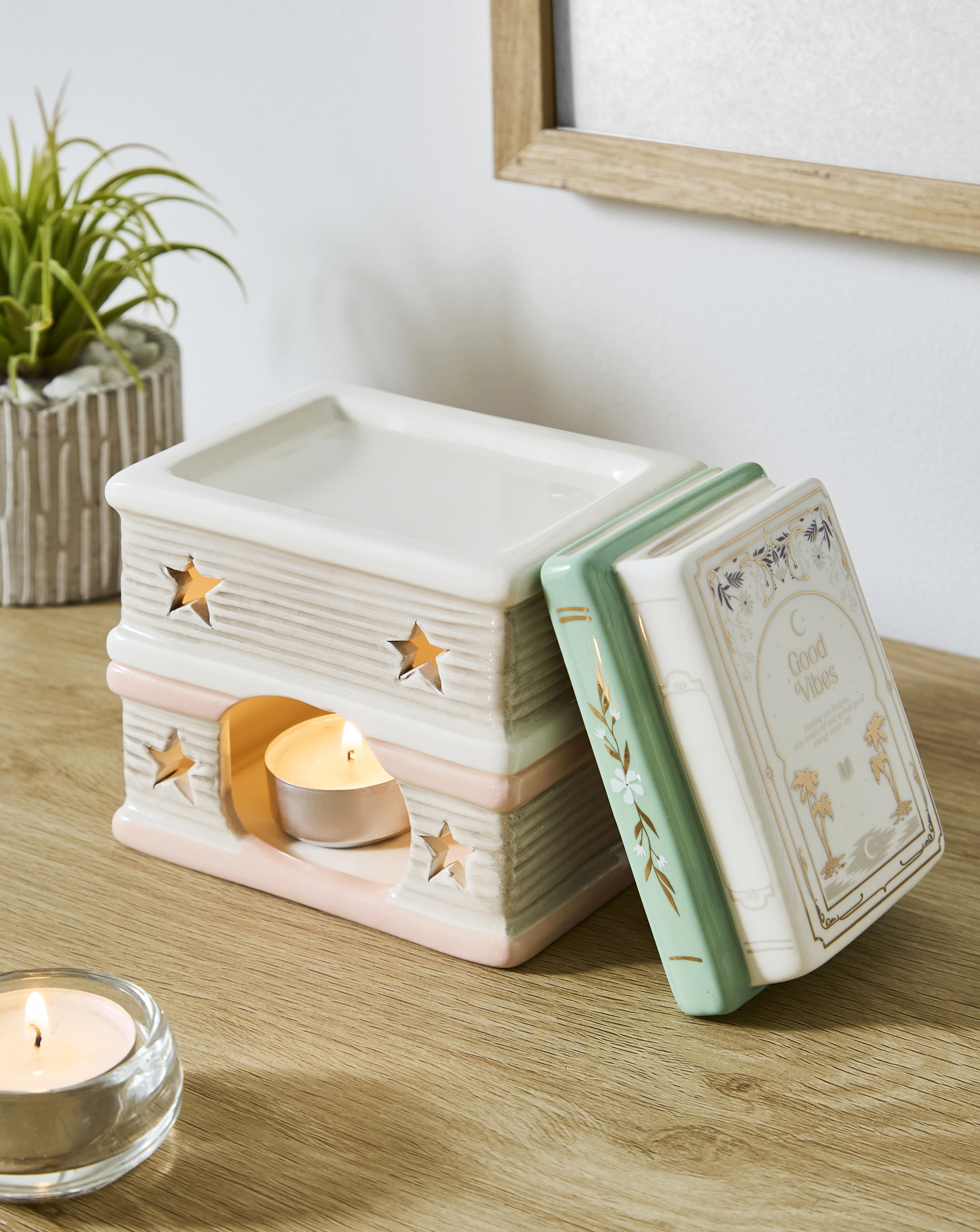 Something Different Book Stack Oil Burner