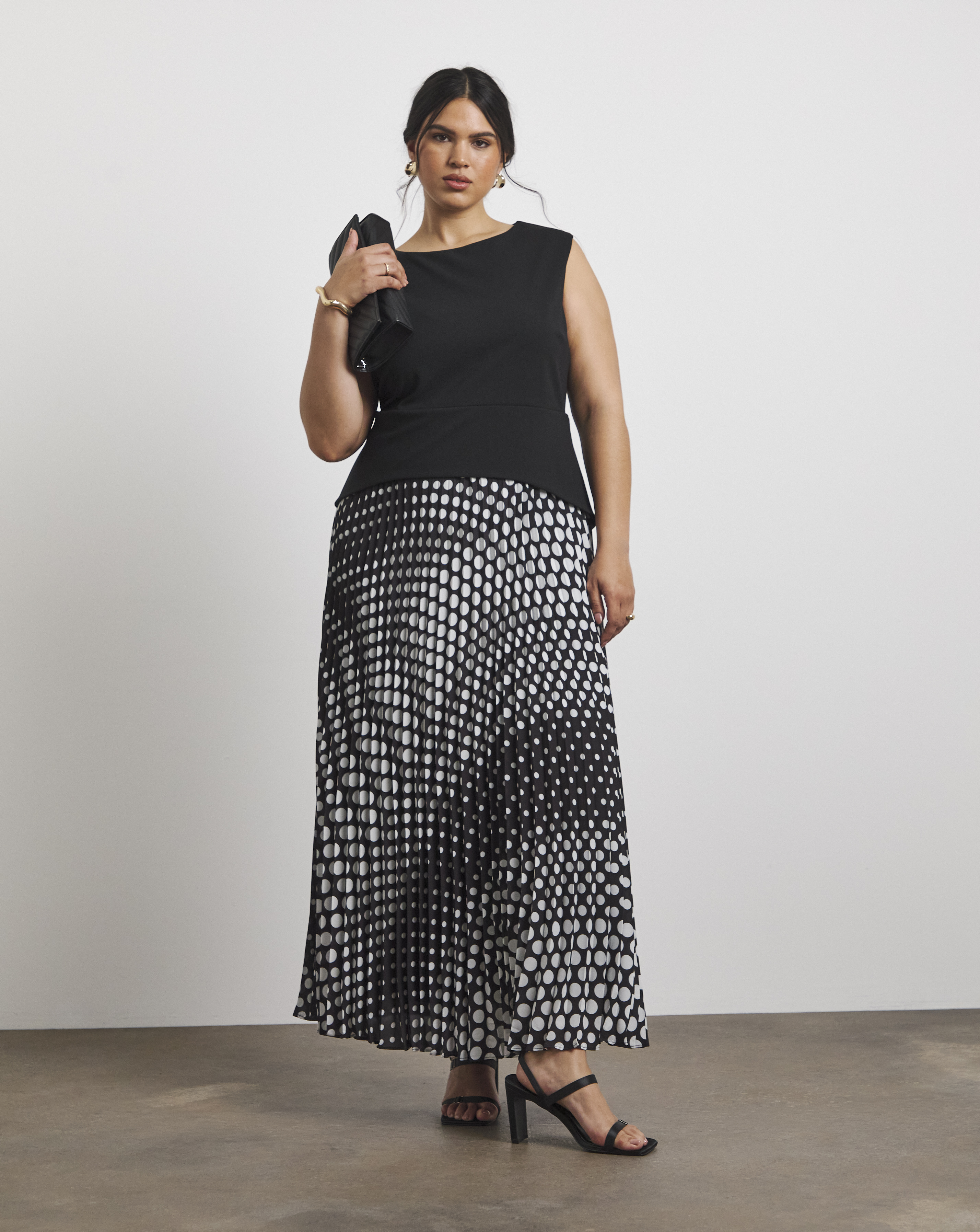 New In - Joanna Hope Chiffon Skirt Jersey Dress