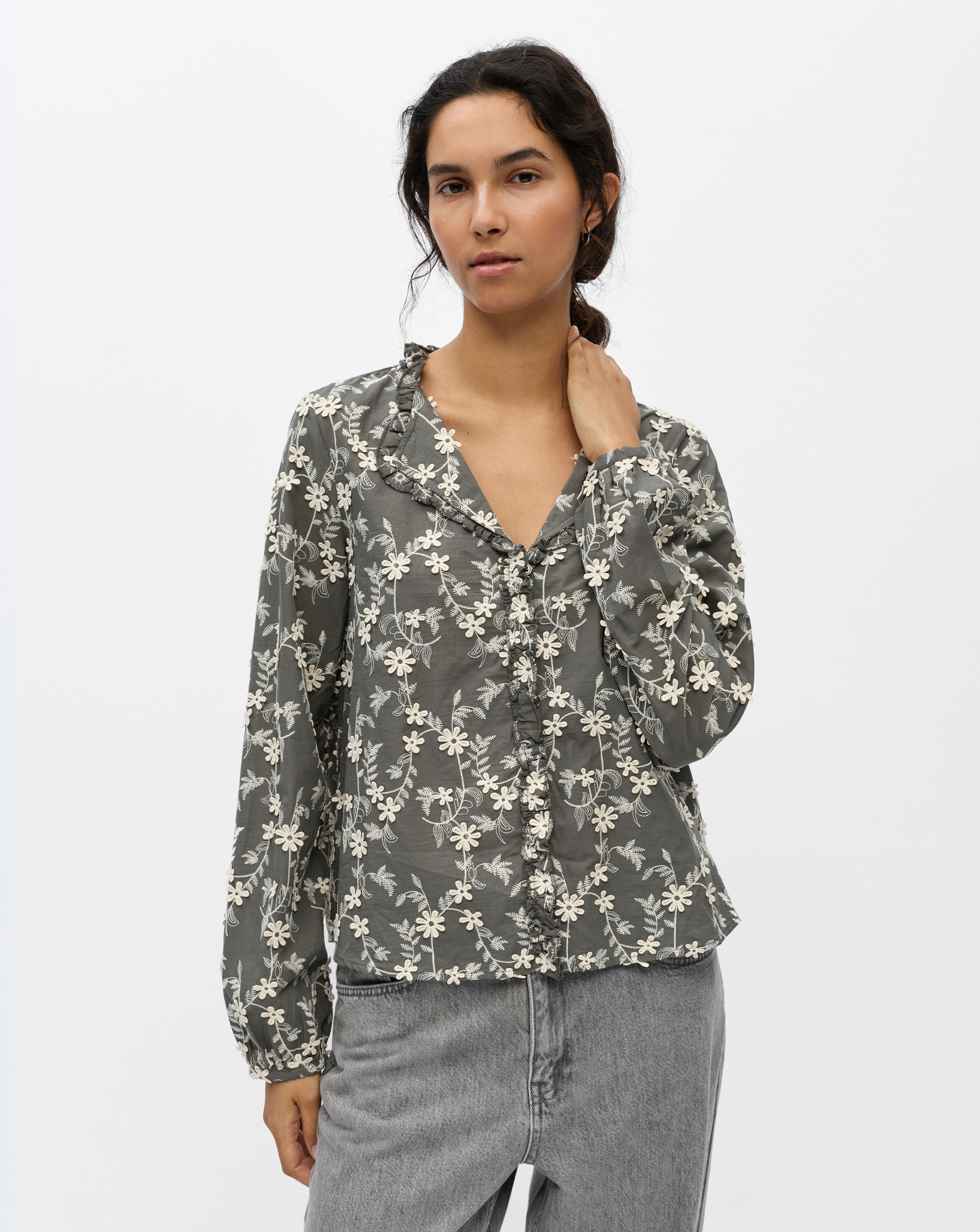 Object Karli Floral Print Blouse