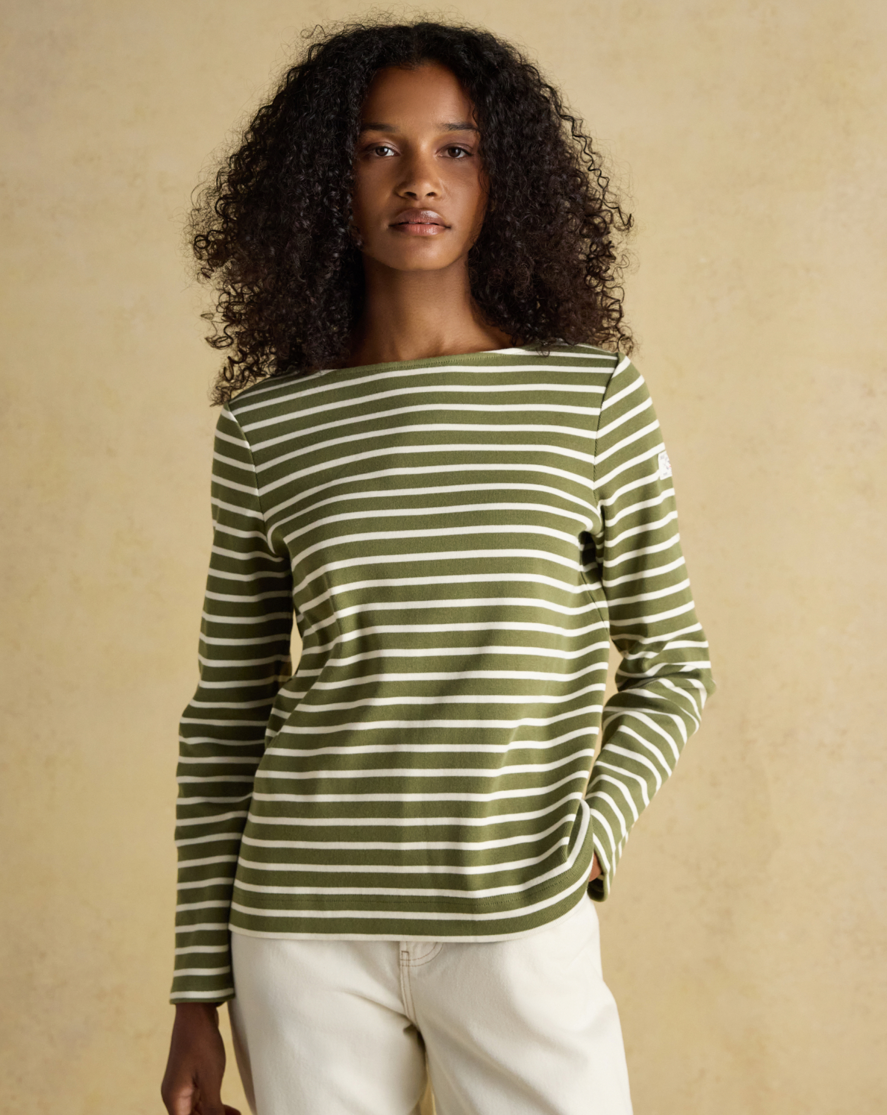 Joules|Mango Khaki Stripe Joules Harbour TopJoules Size 10