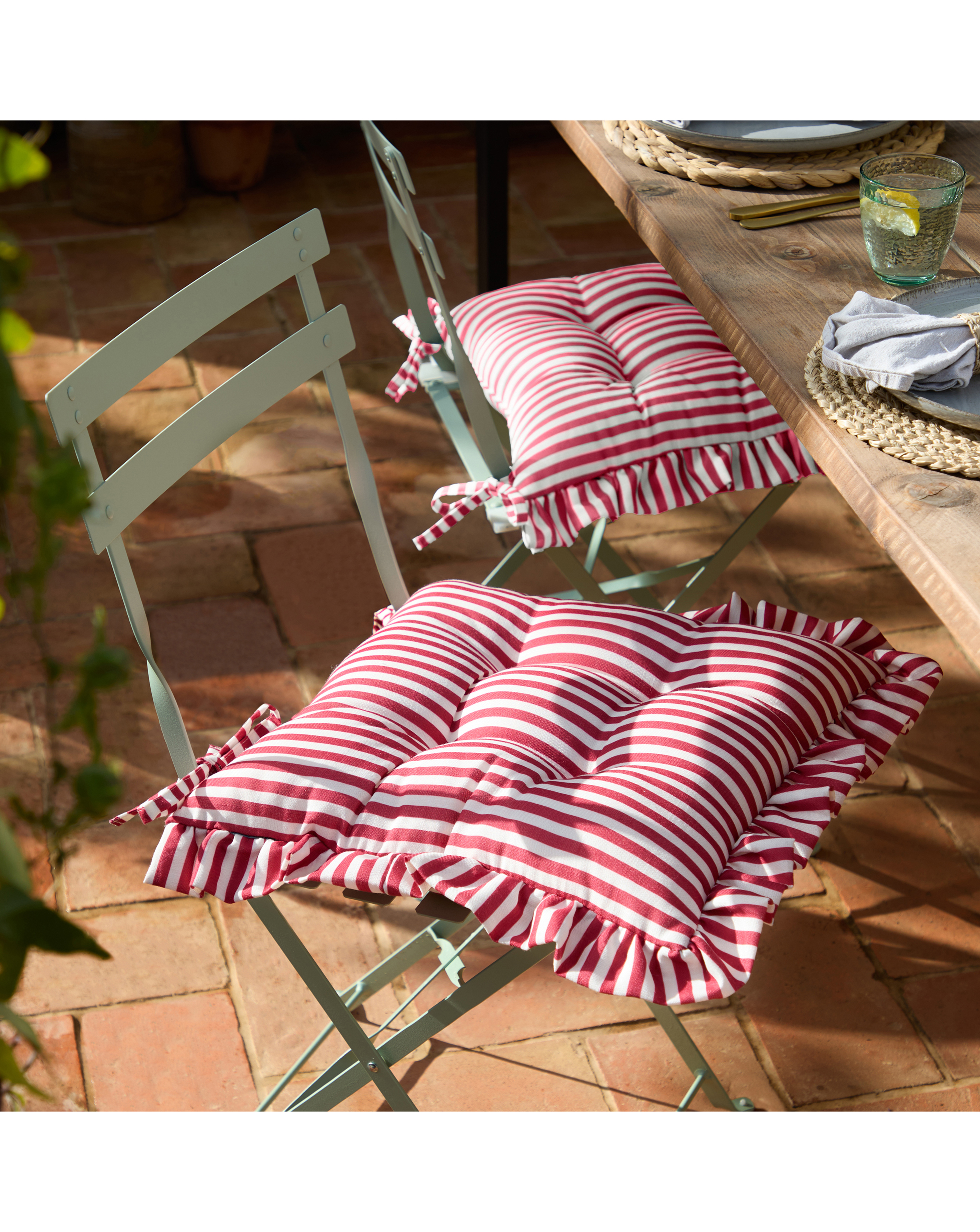 Wylder Millie Ruffle Outdoor Seat Pads