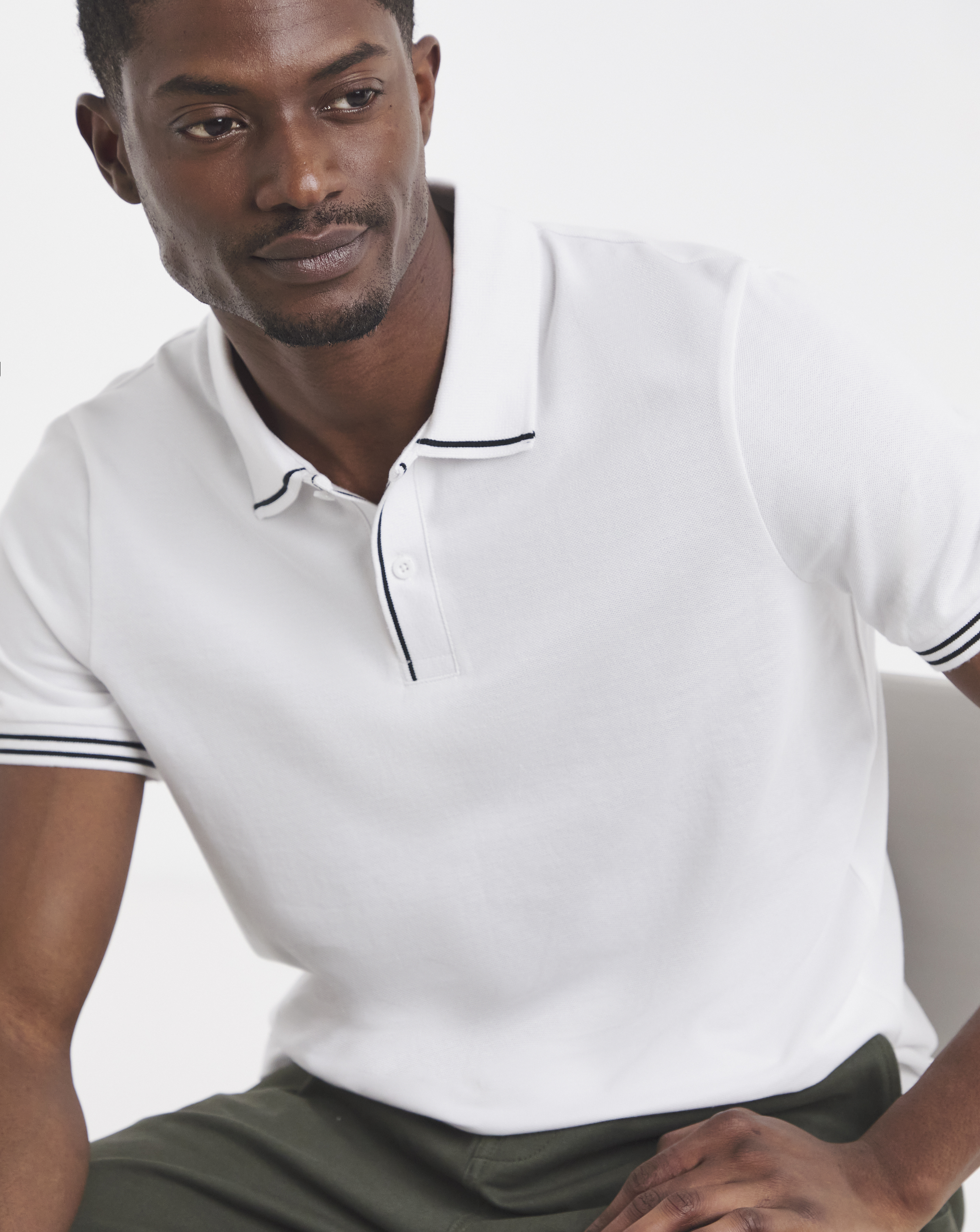 New In - Tipped Pique Polo Long
