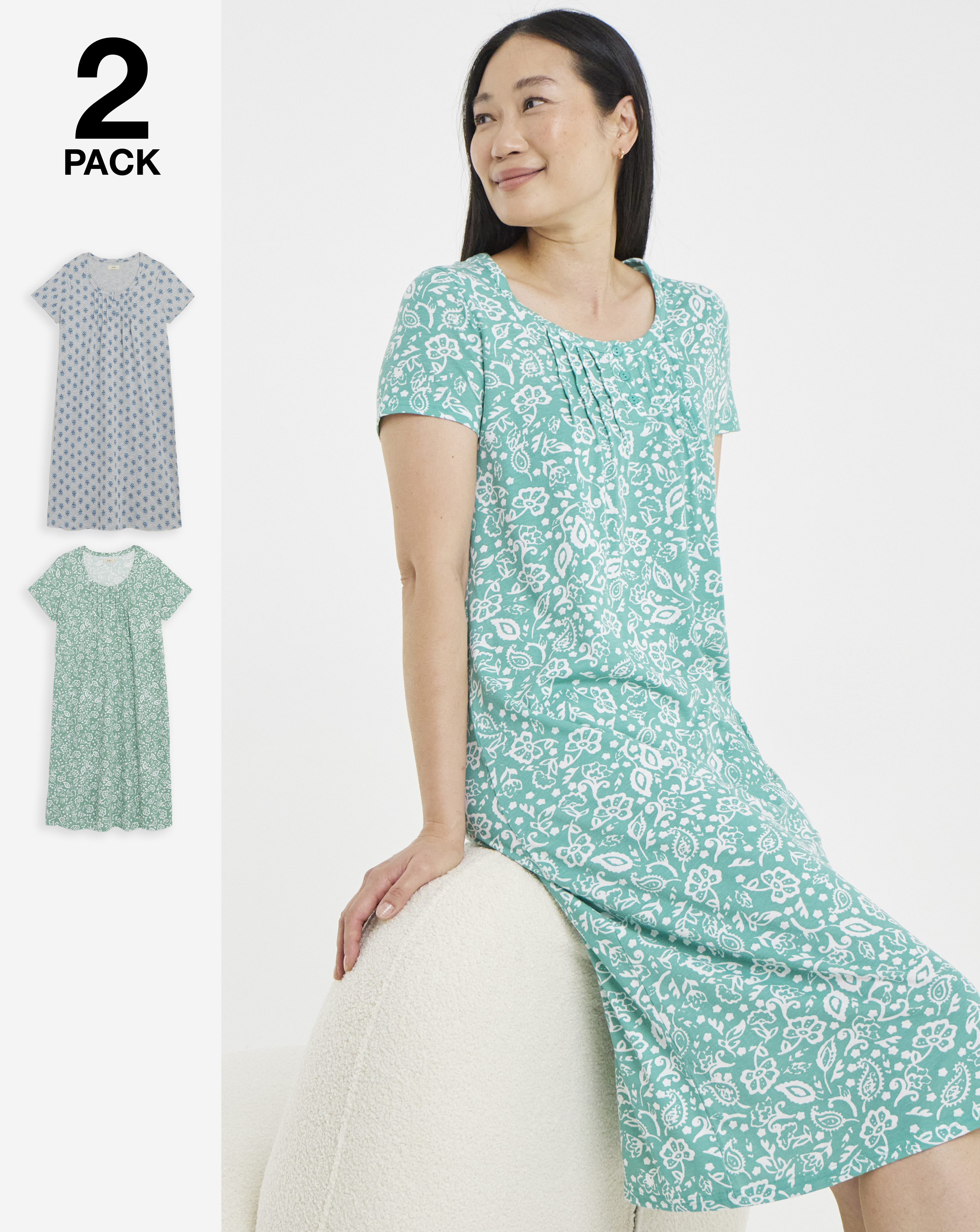 New In - Value 2 Pack Printed Nighties