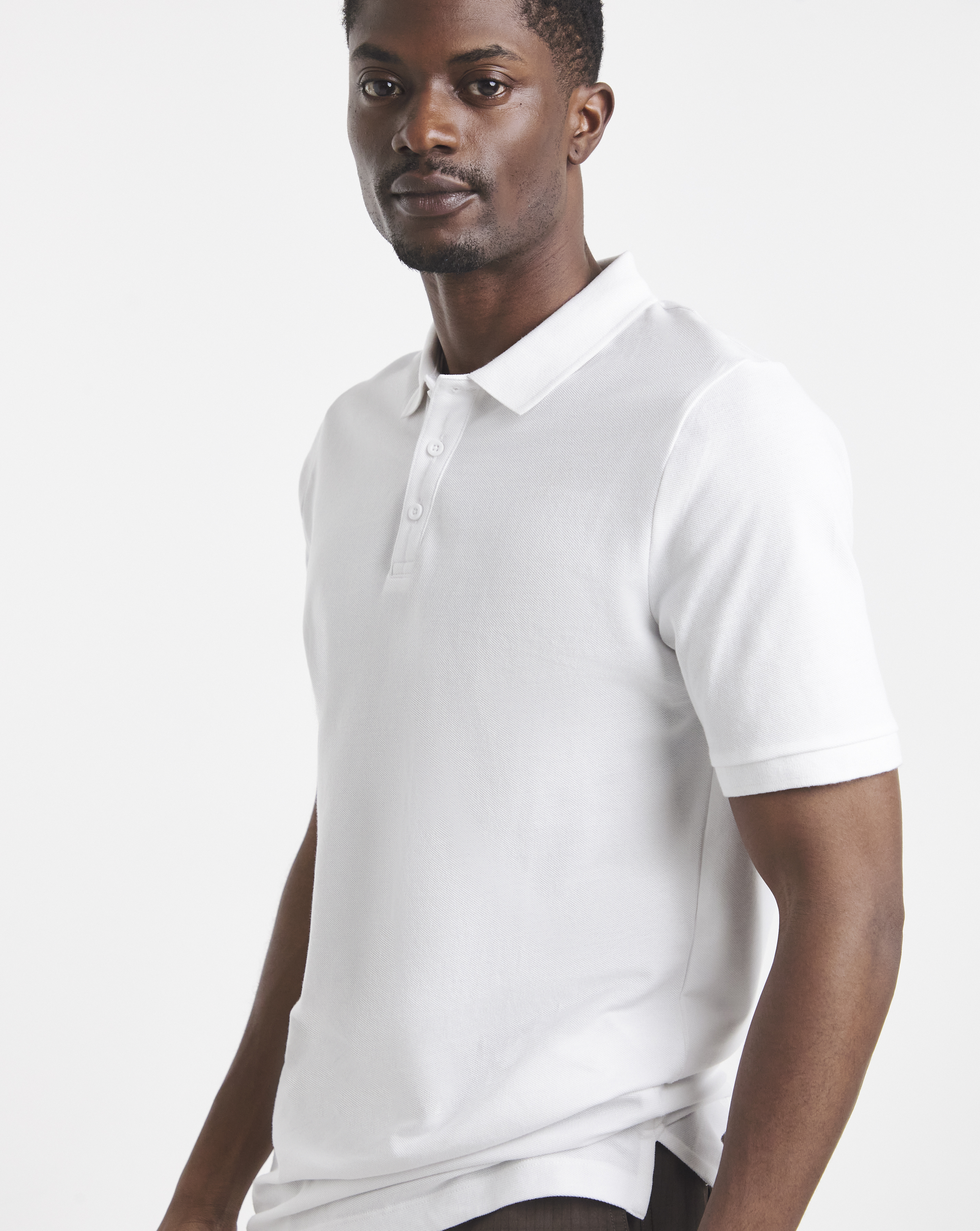 Pure Cotton Pique Polo Extra Long