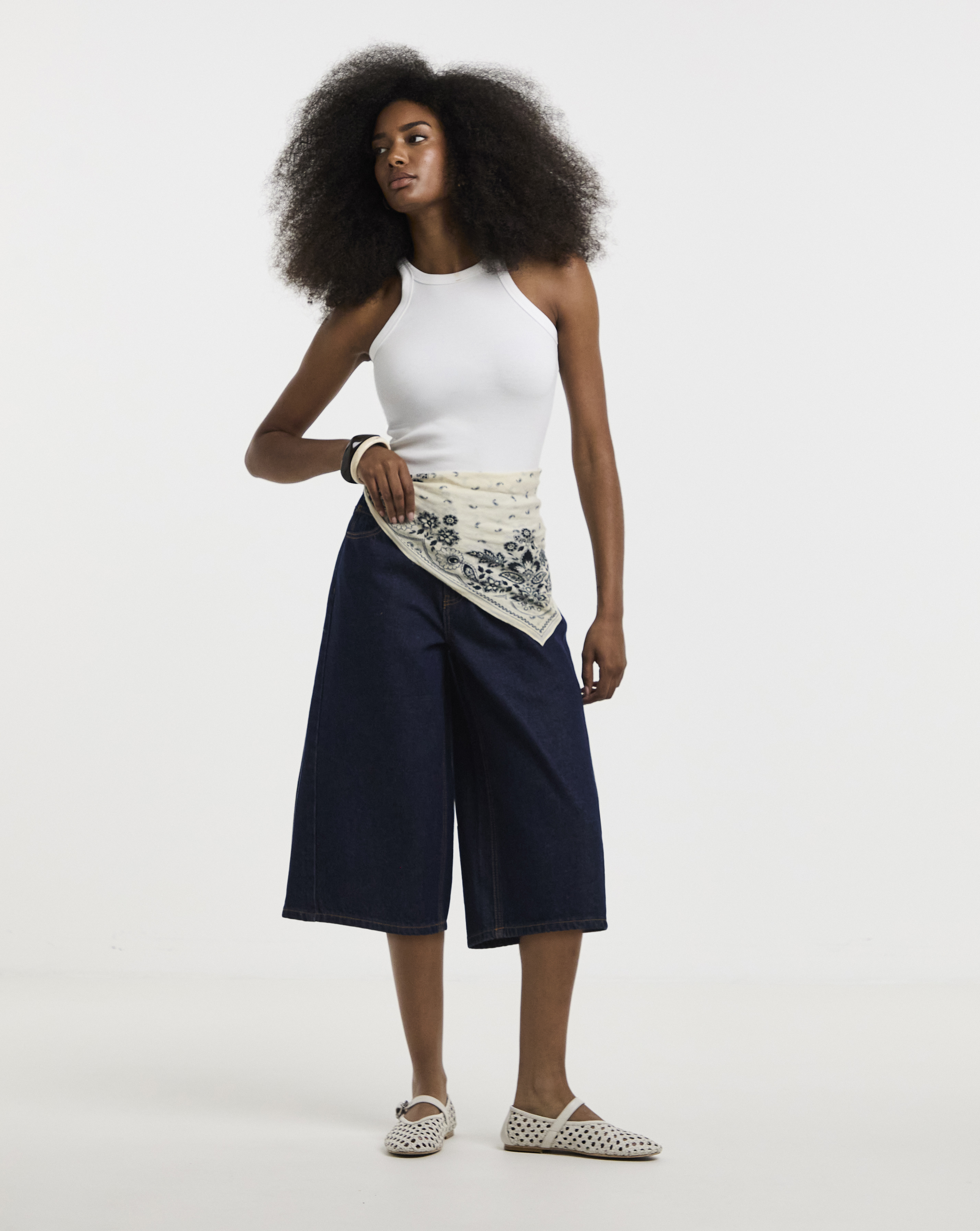 Indigo Denim Culotte