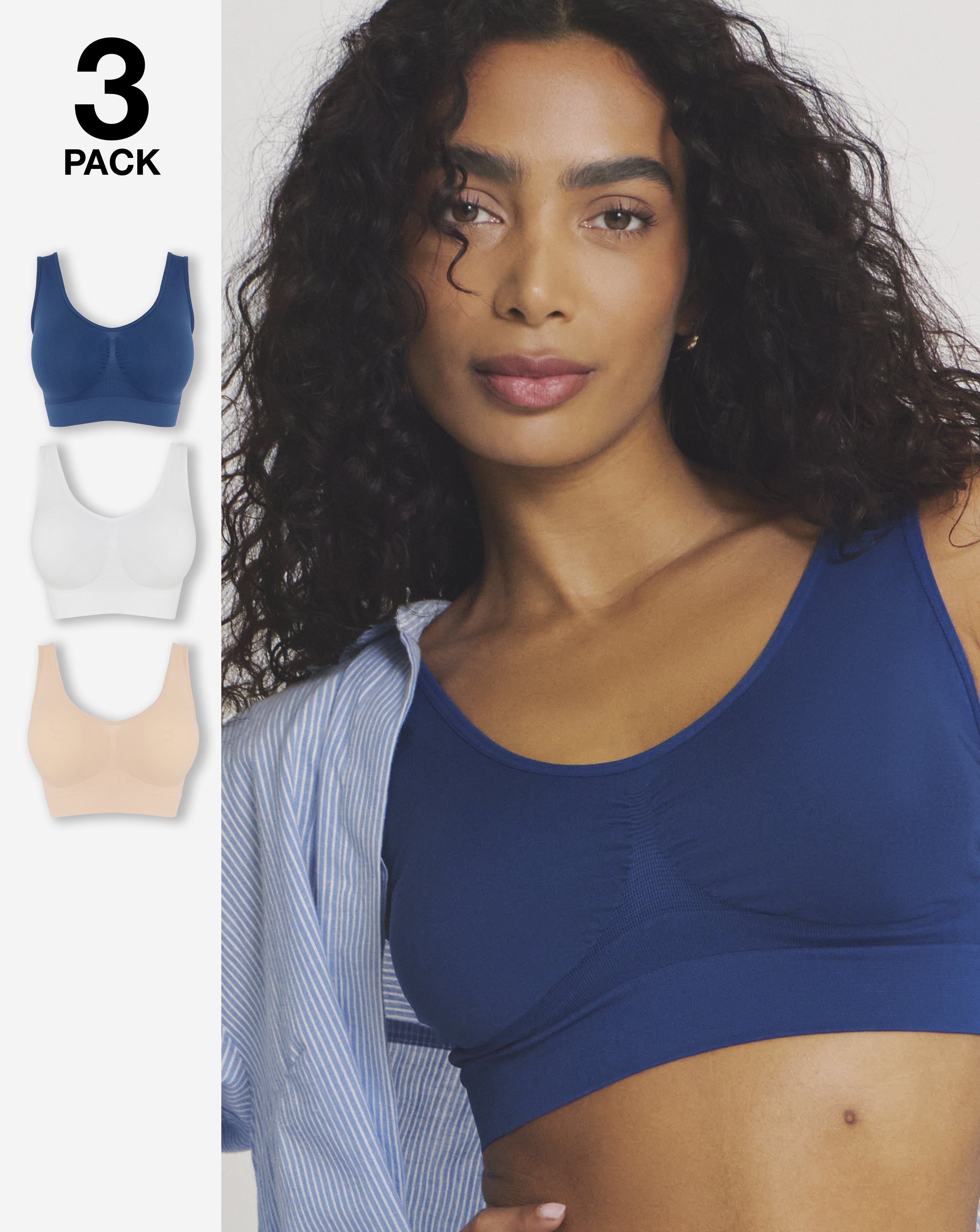 New In - Pretty Secrets 3 Pack Comfort Tops