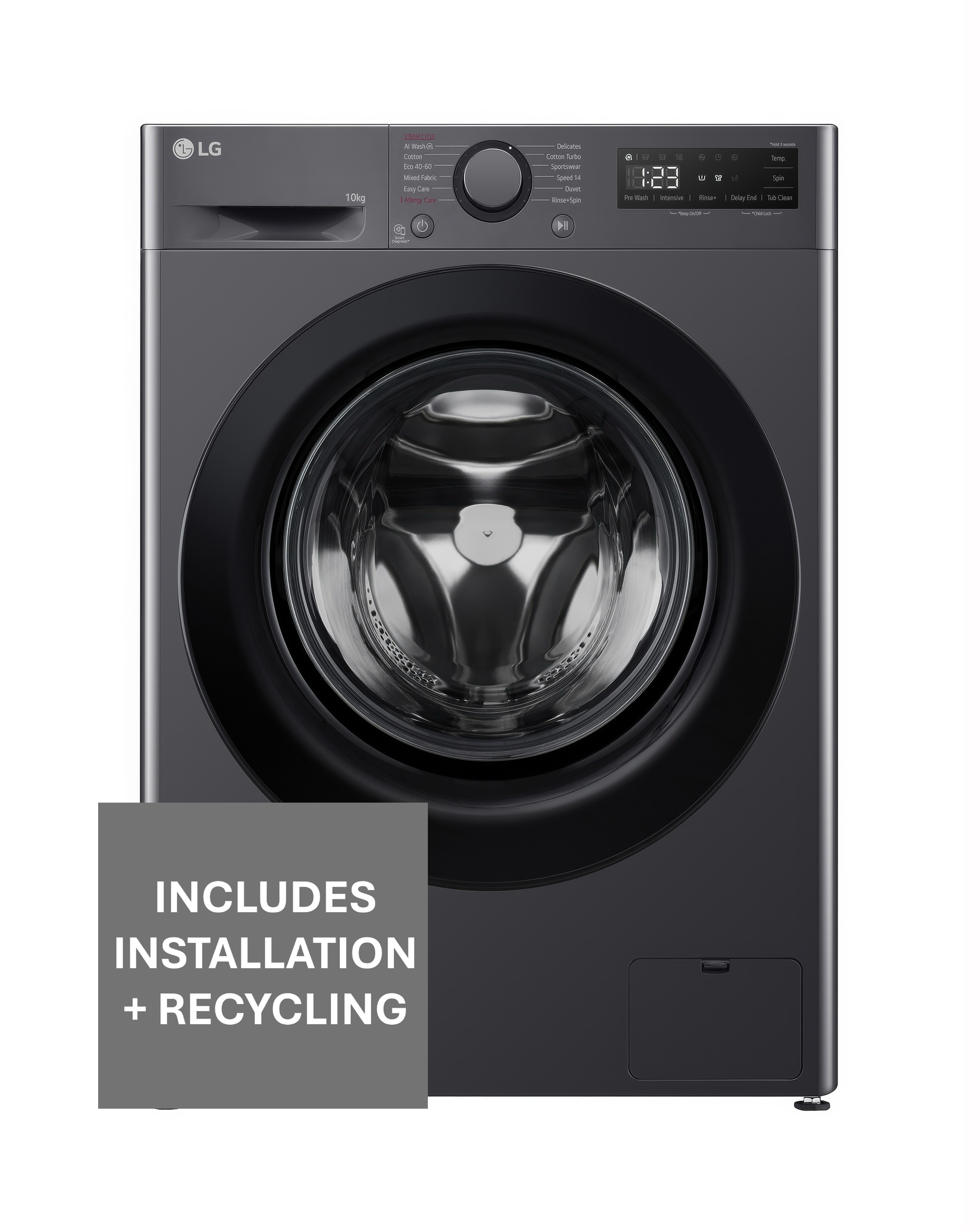 Lg Grey F4y510gbln1 10Kg Washing Machine - Image 16