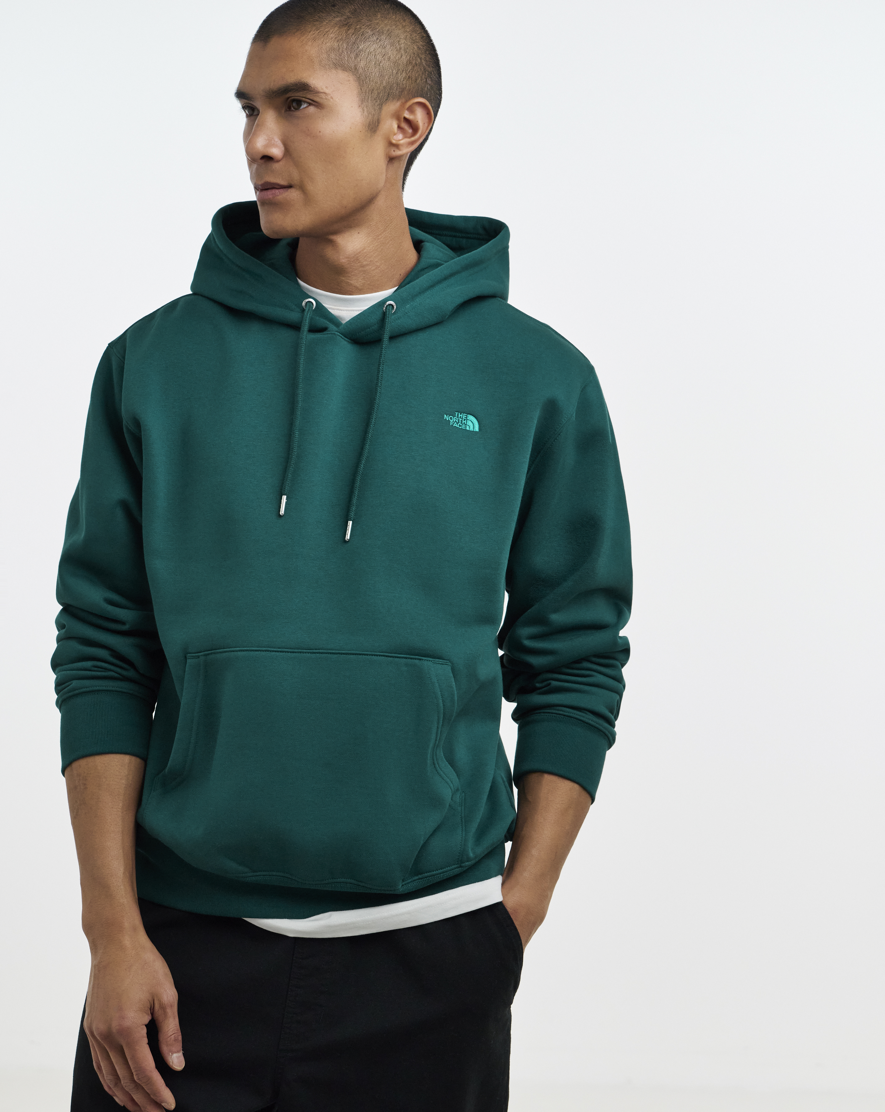 The North Face Mens Relaxed Simple Dome Hoodie - Green - Image 3