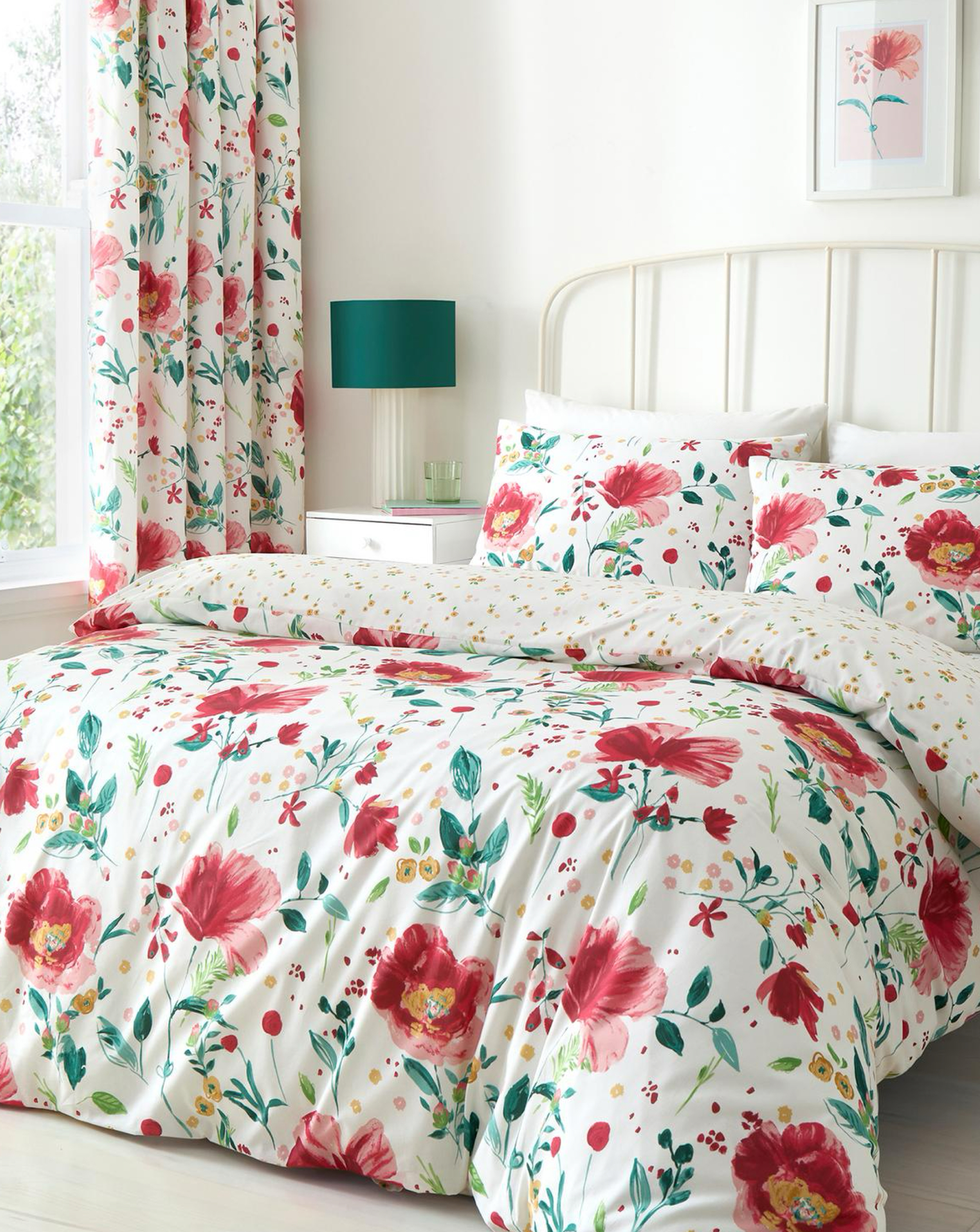 D & Abstract Poppy Duvet Cover Set