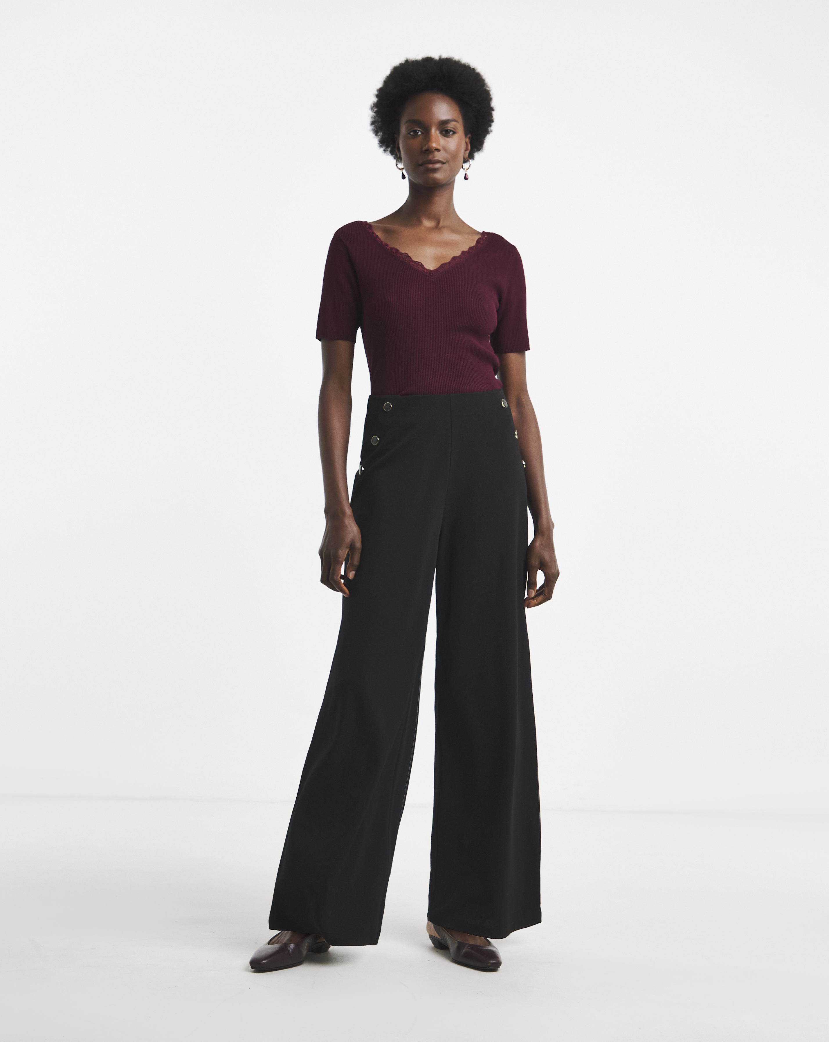 JDY Button Jersey Trouser