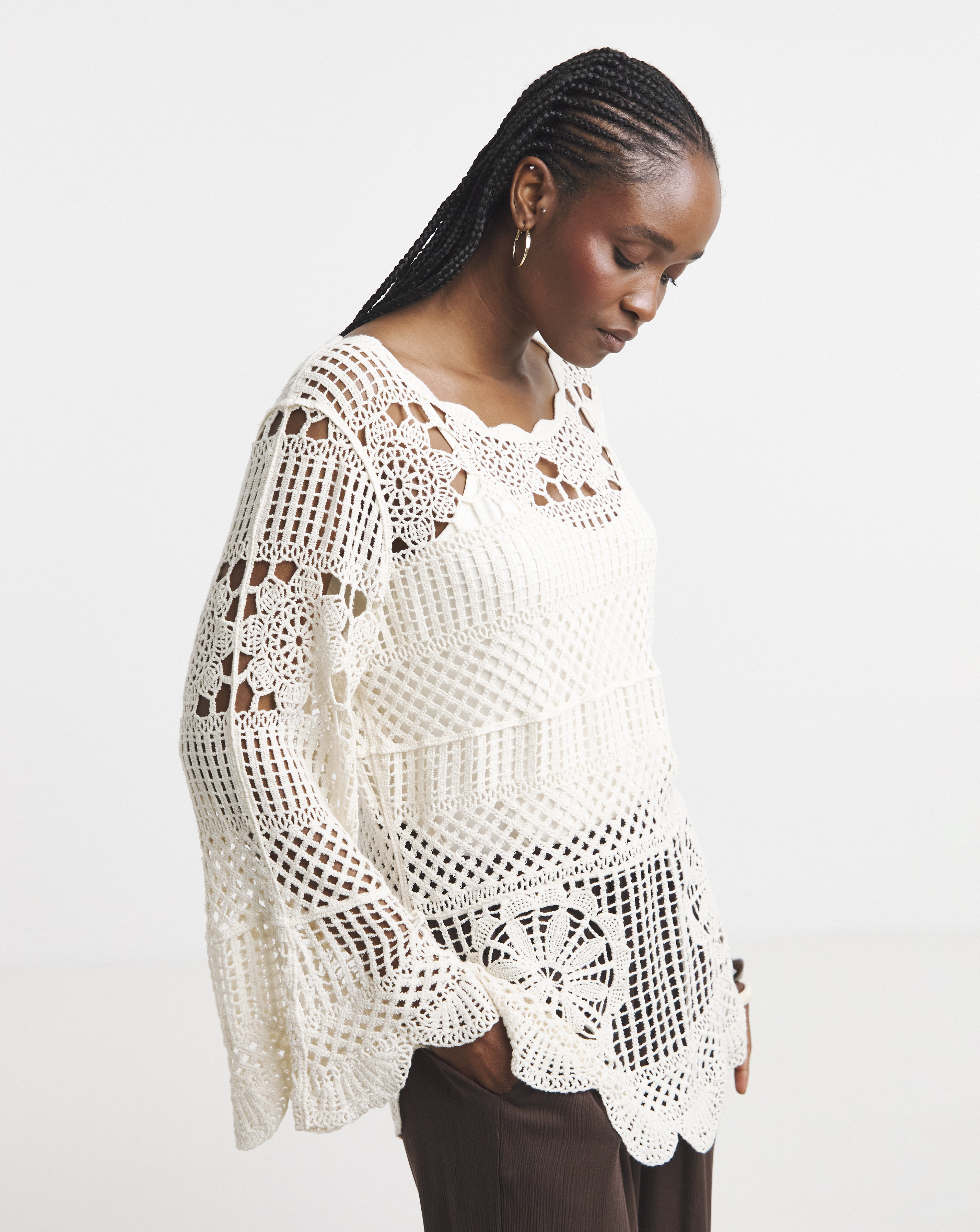 Simply Be Crochet Smock Tunic