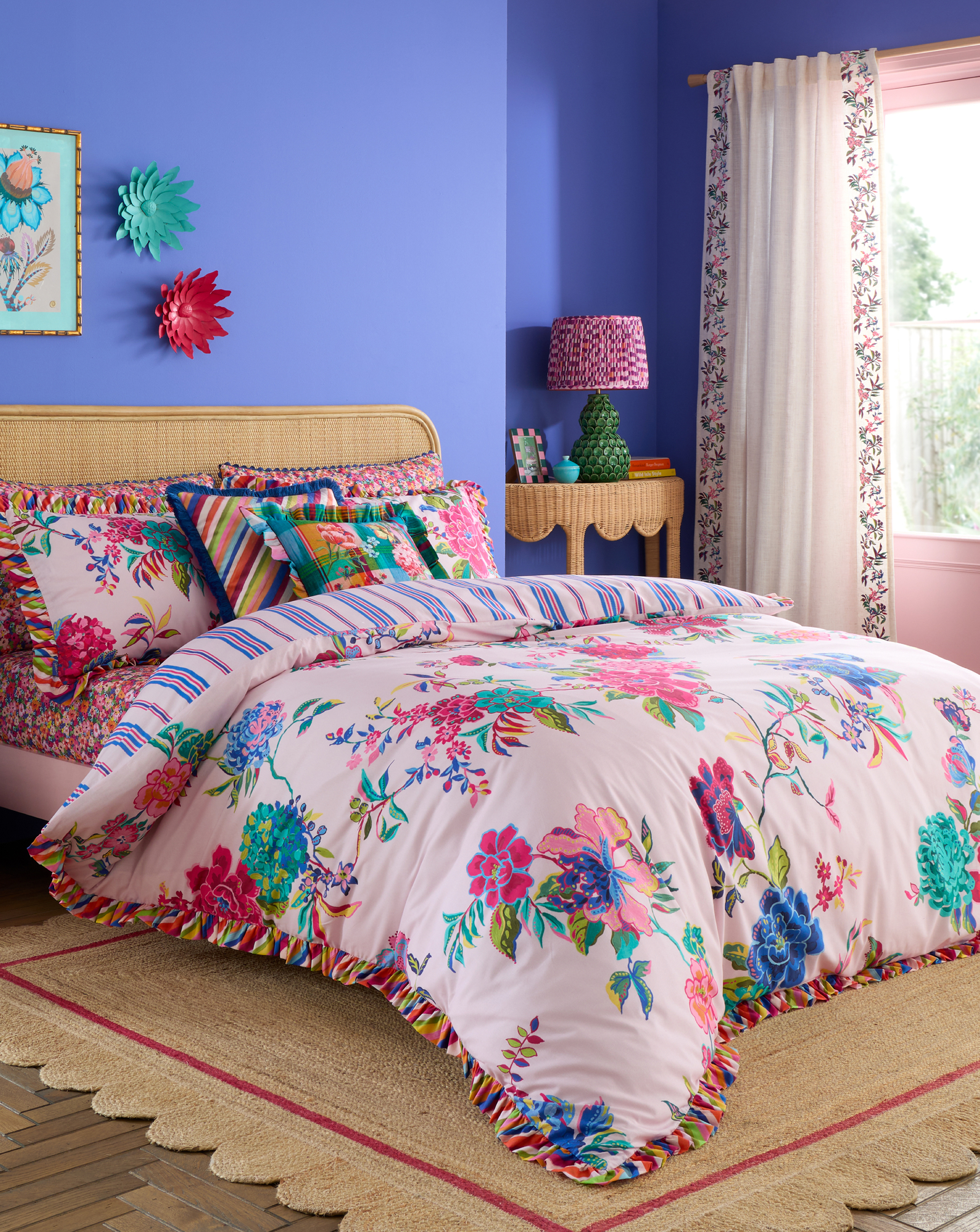 SR Flourish Floral Duvet Cover Set