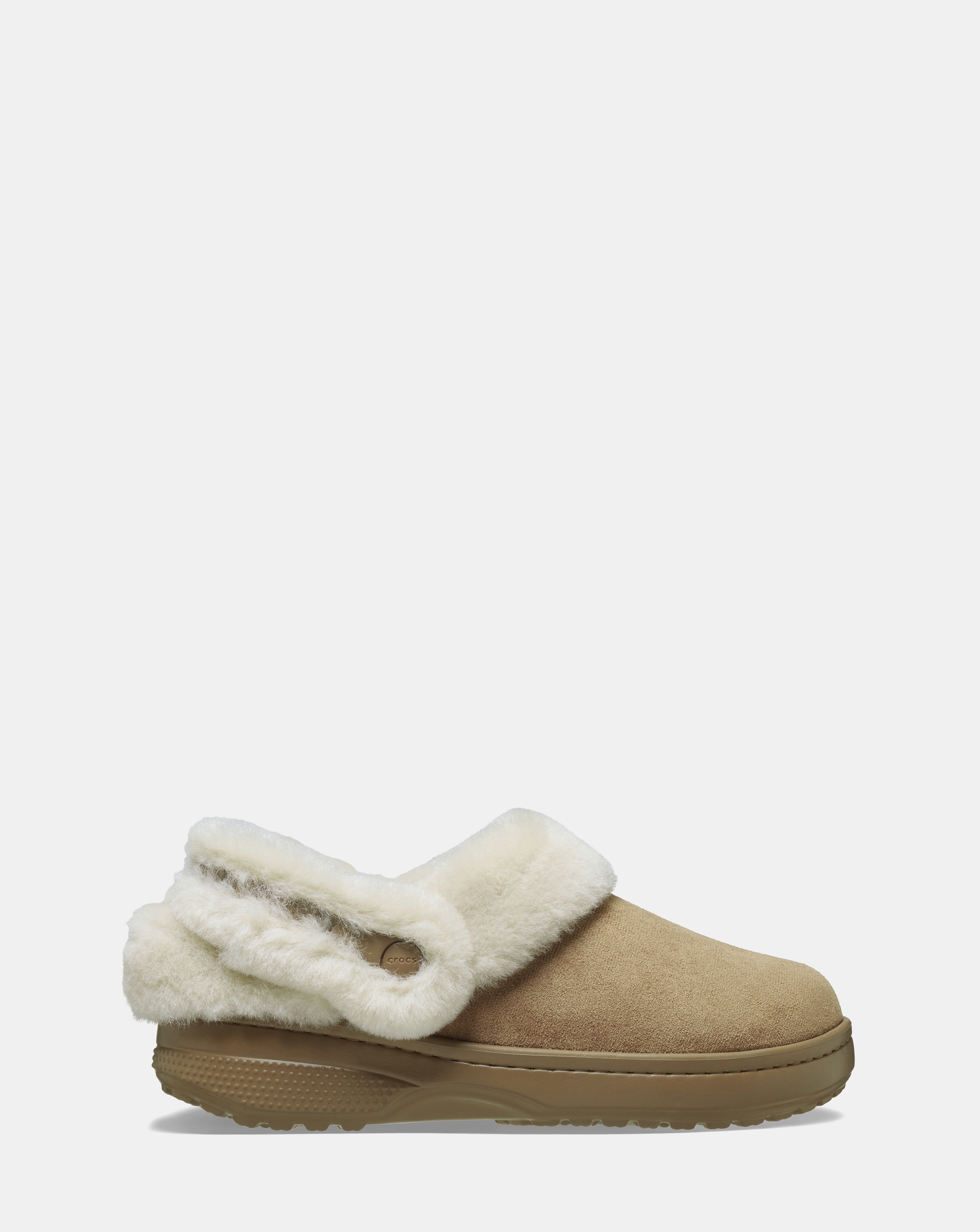 Crocs Sepia Classic Unfurgettable Vegan Suede Clog - Standard Fit