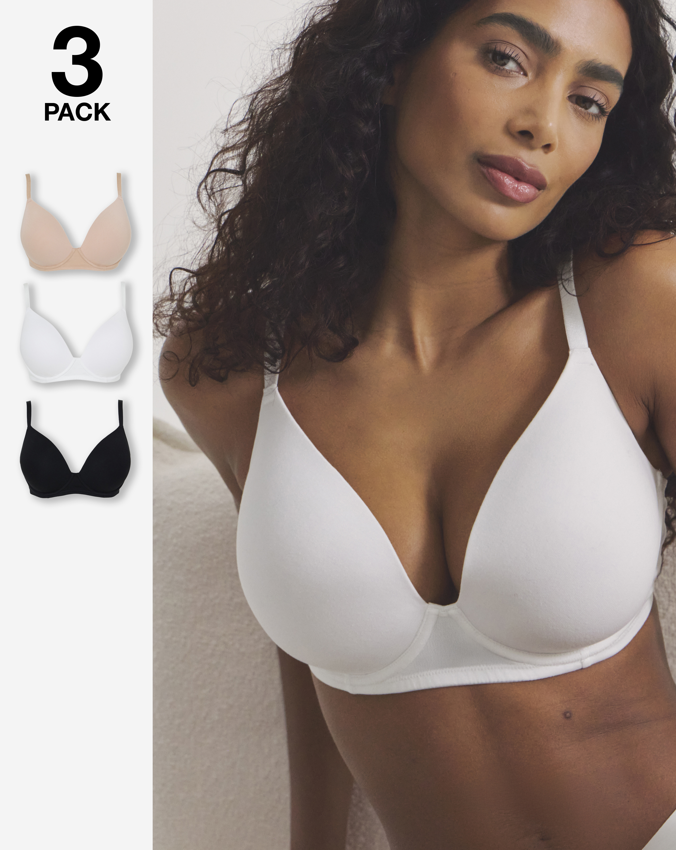 New In - 3 Pack T-Shirt Bras