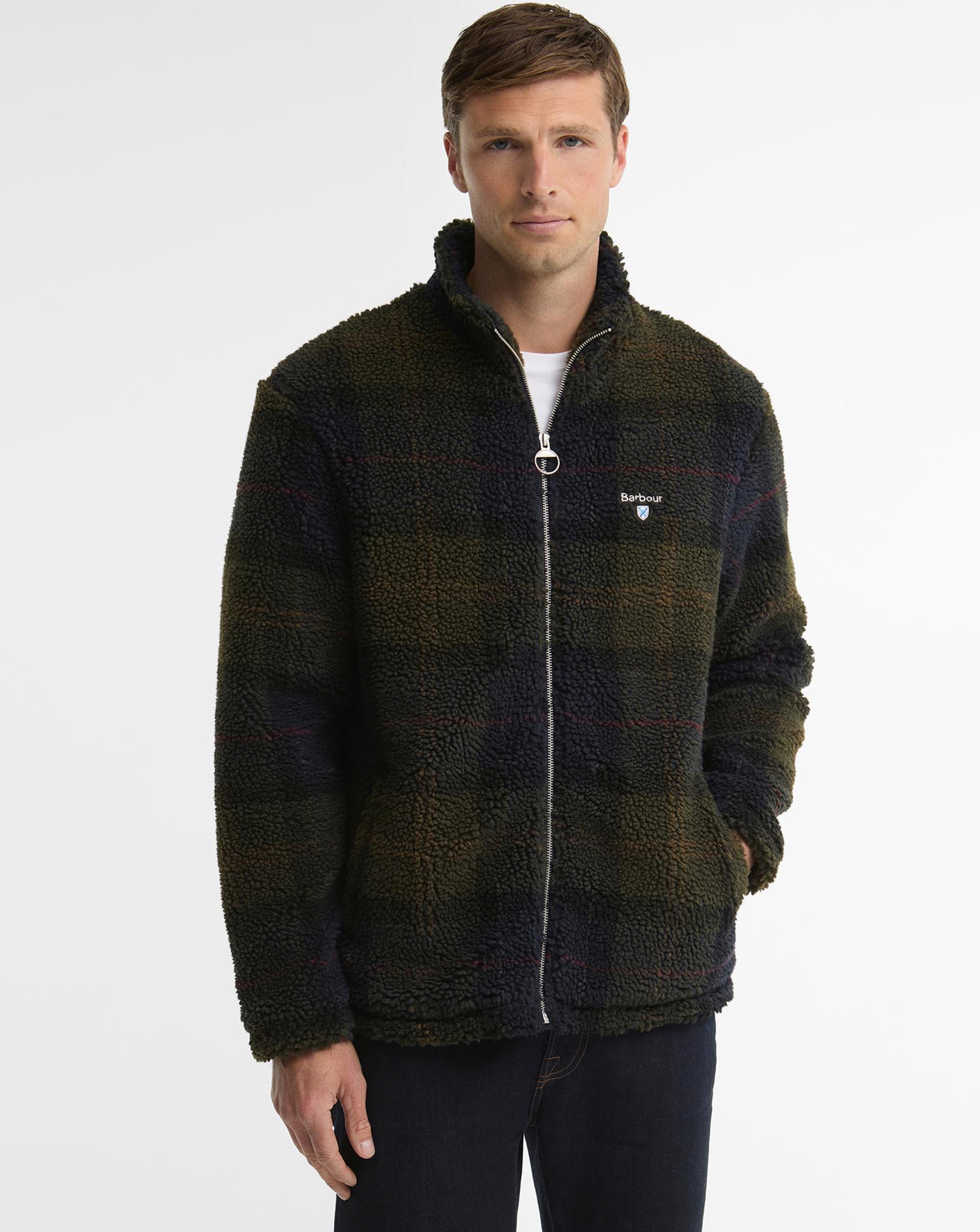 Barbour Men's Shadow Classic Tartan Fleece Jacket - Image 3