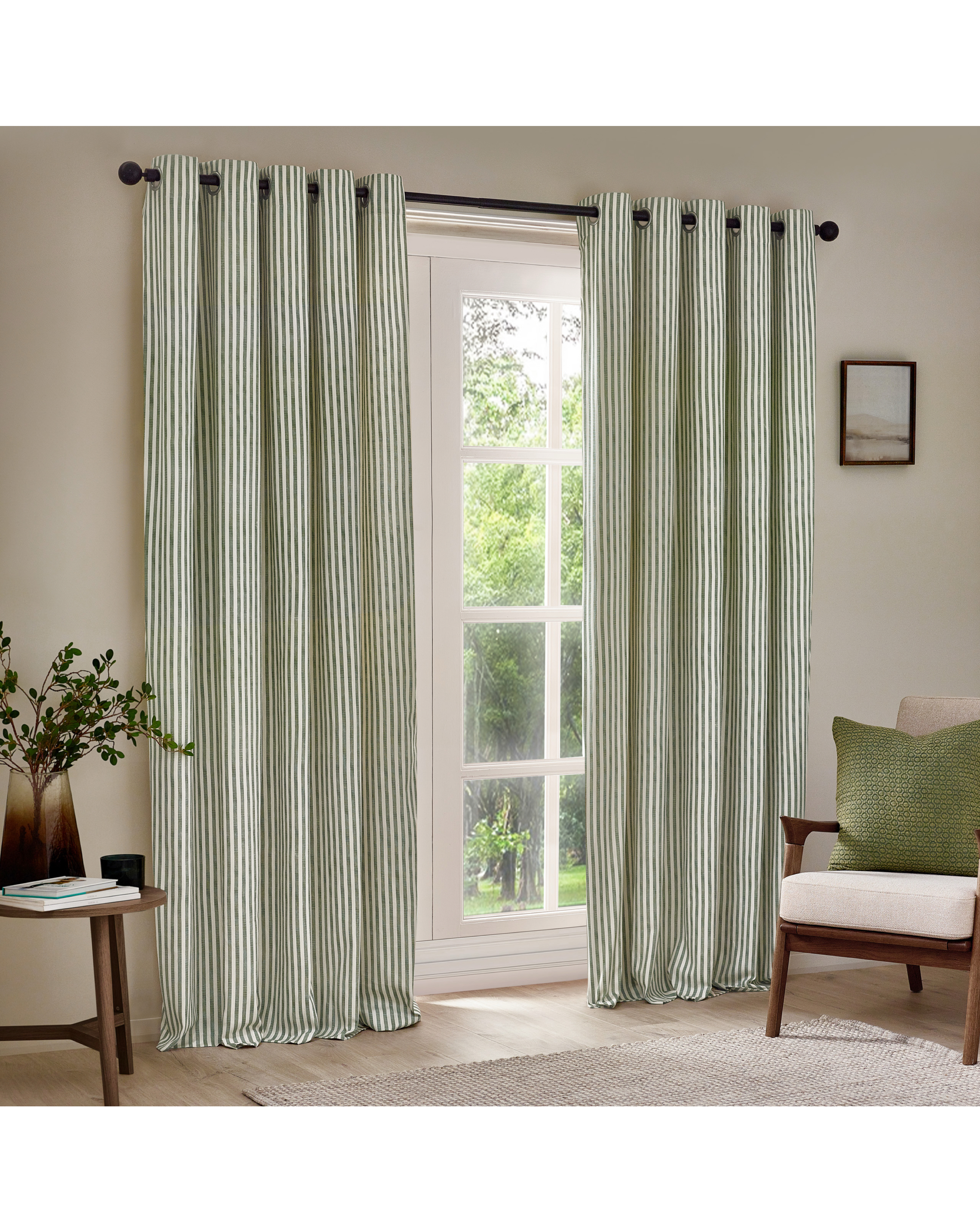 Yard Hebden Cotton Eyelet Curtains
