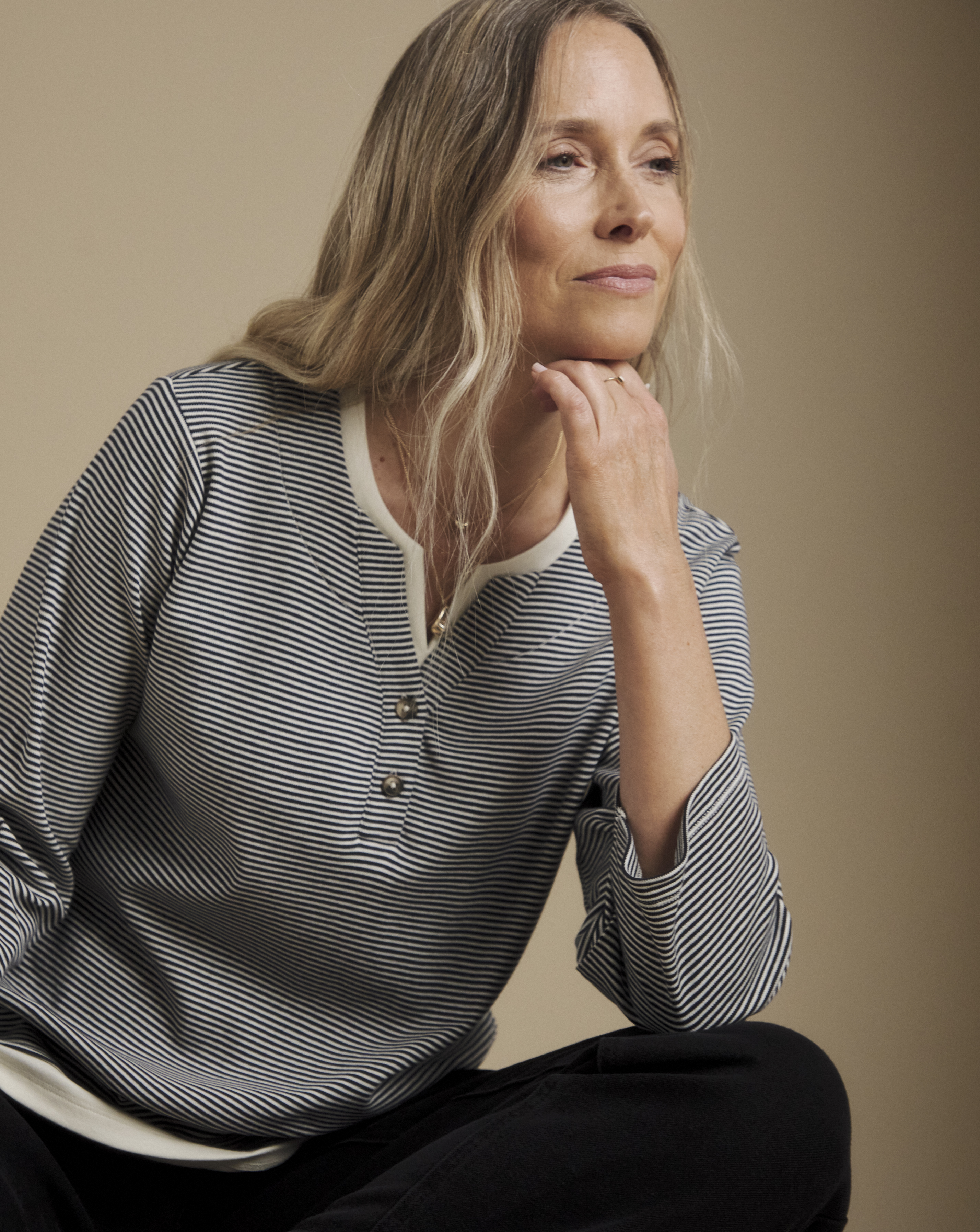 New In - Julipa 2 In 1 Stripe Cotton Jersey Top