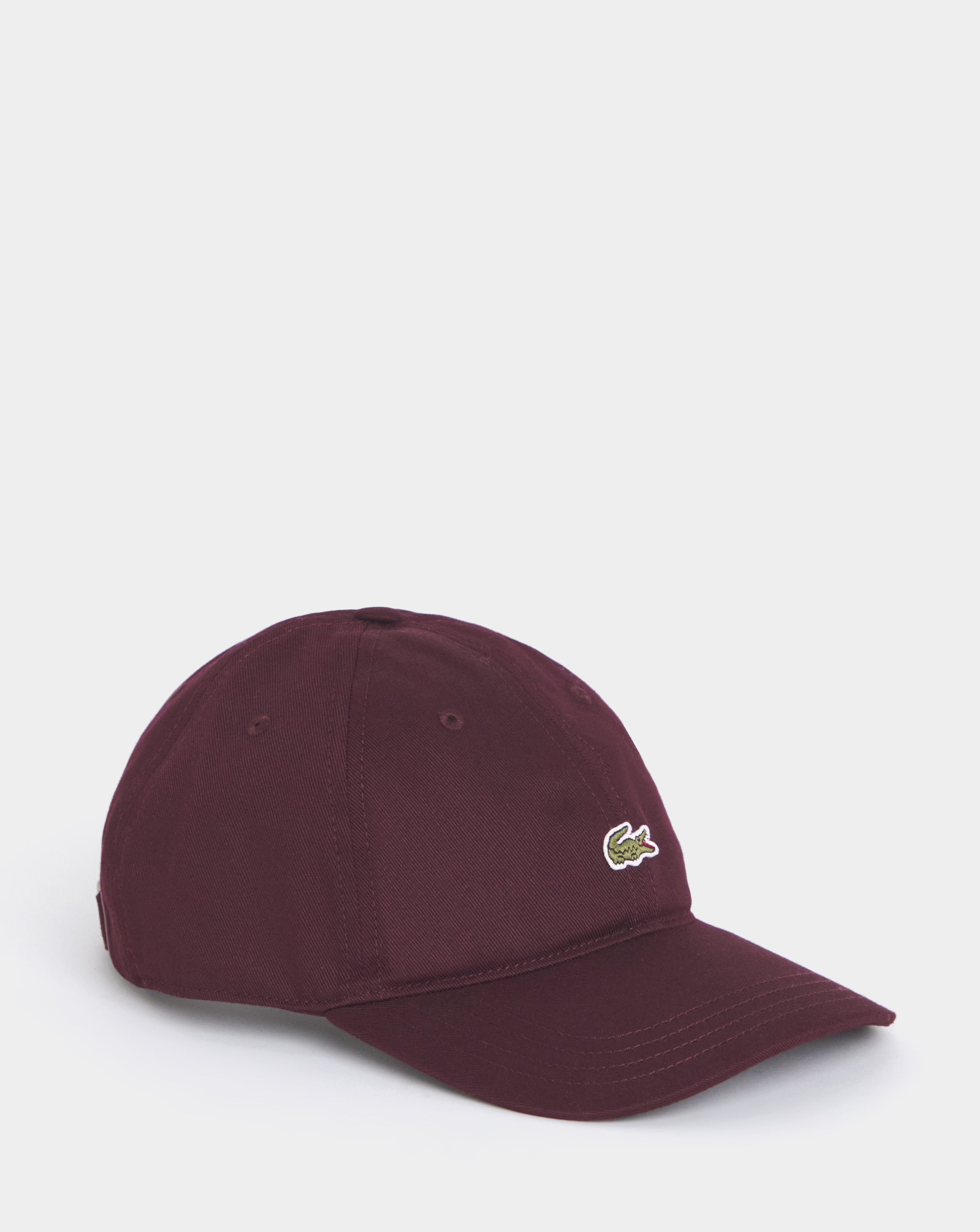 Lacoste Cotton Twill Cap - Burgundy