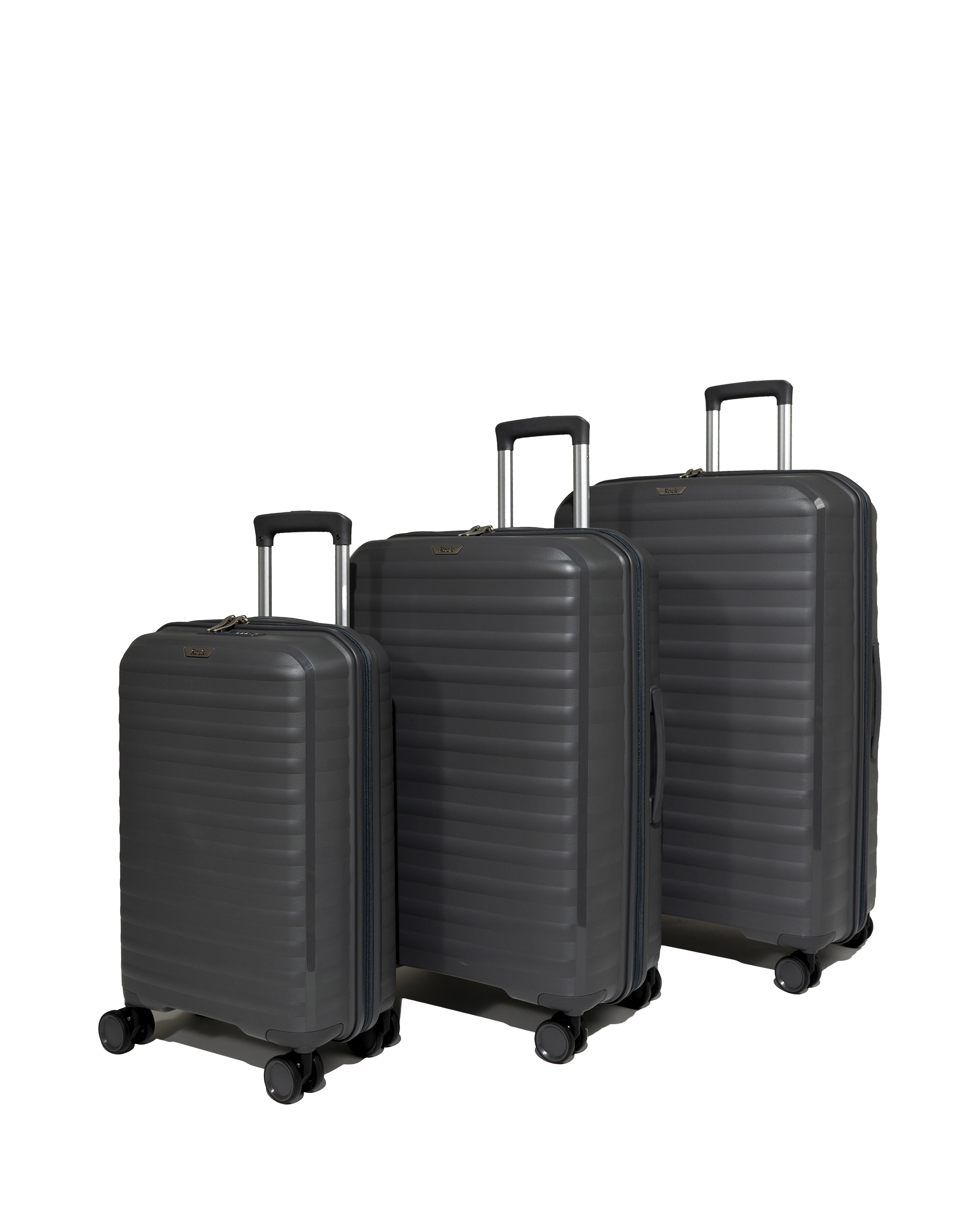 Rock Charcoal Oslo 3Pc Luggage Set Size 3-Piece Set