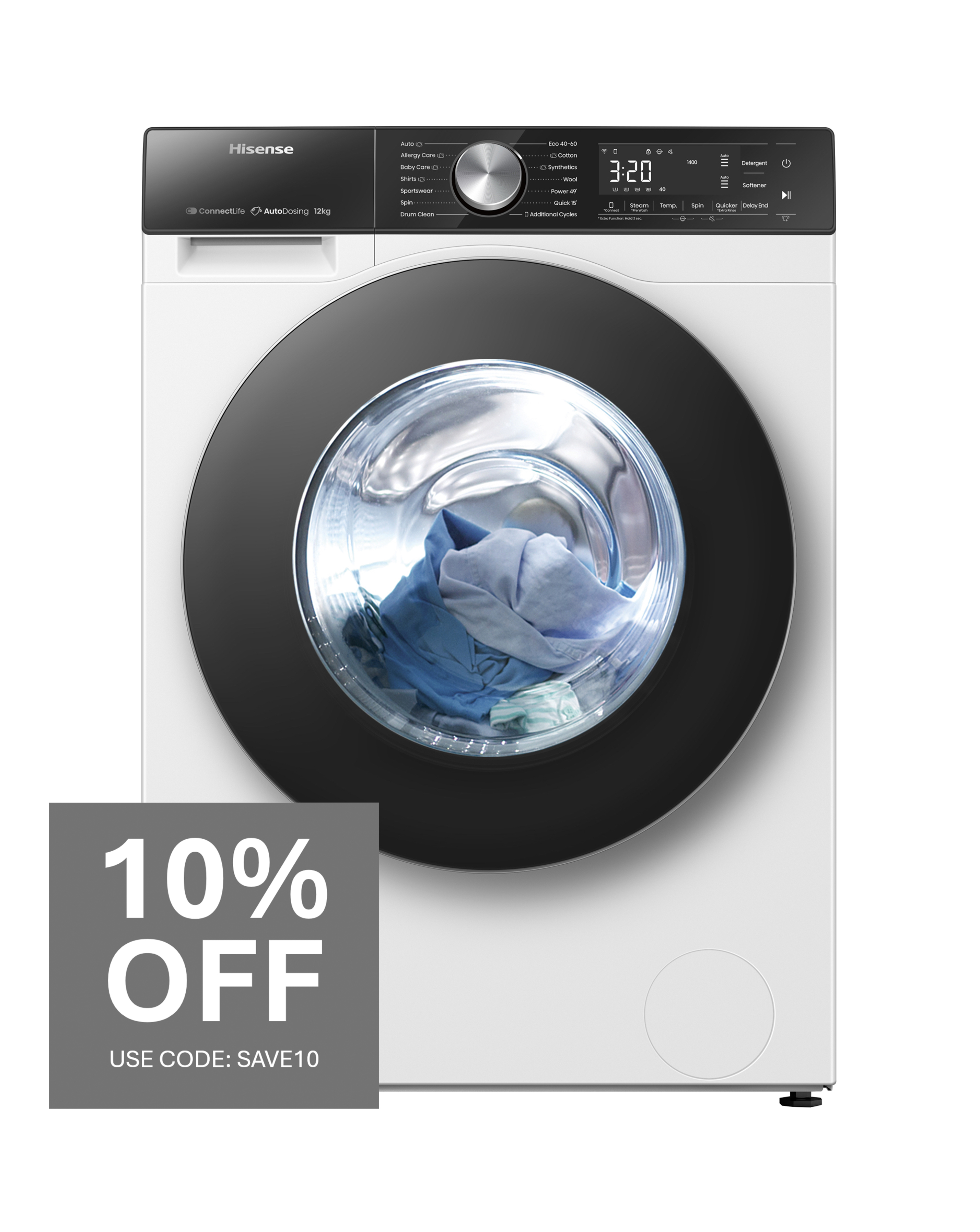 Hisense 5S WF5S1245BW WiFi 12kg WM
