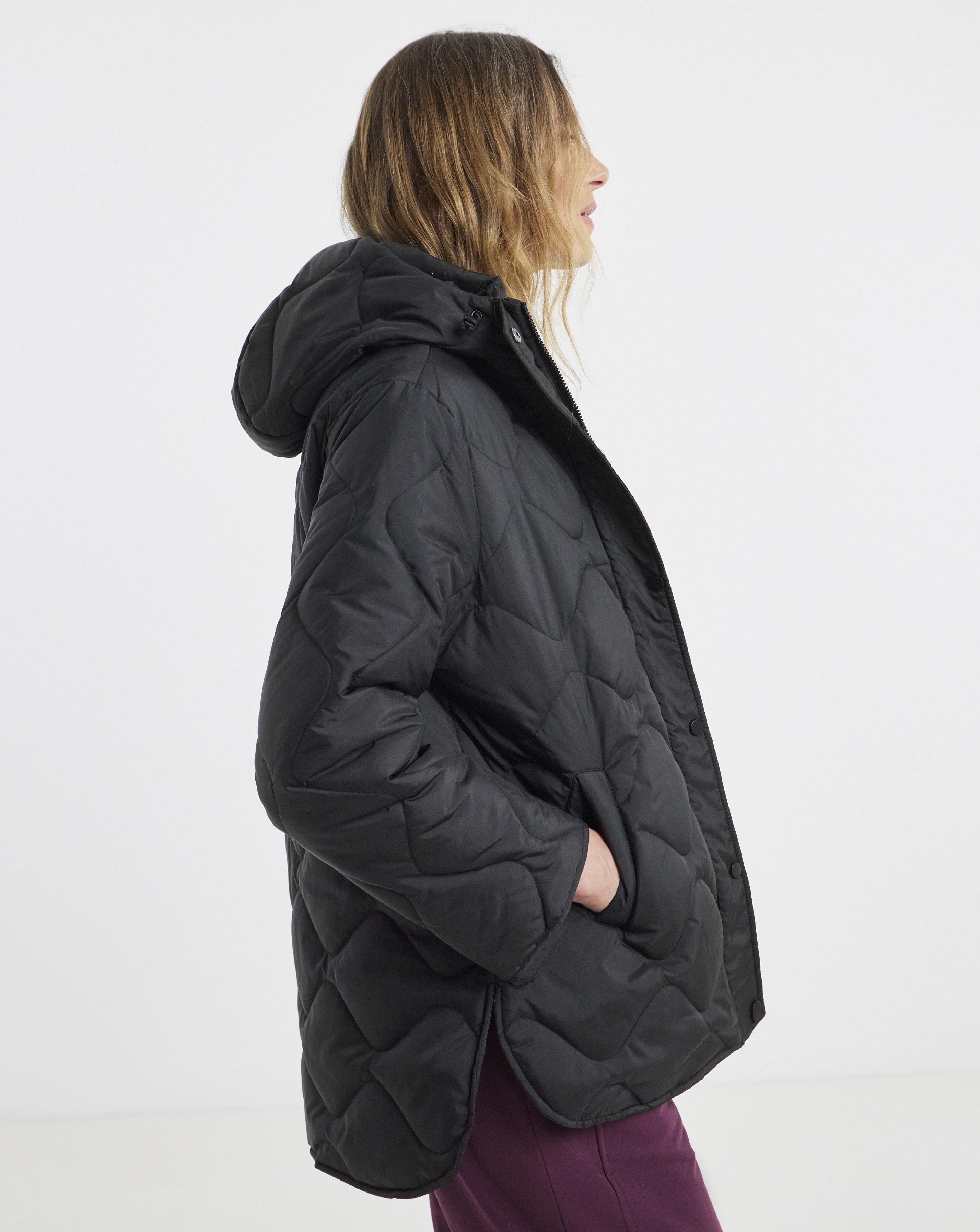 Black Short Quilted Jacket