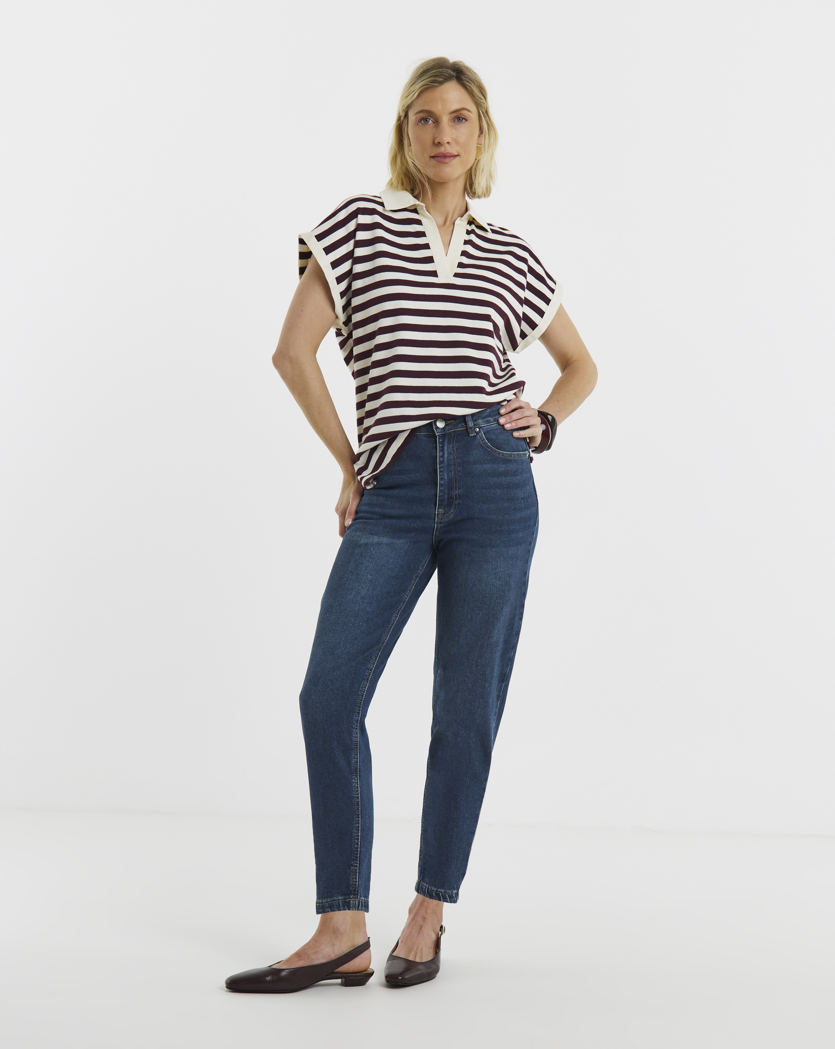 Mid Blue Mom Jean
