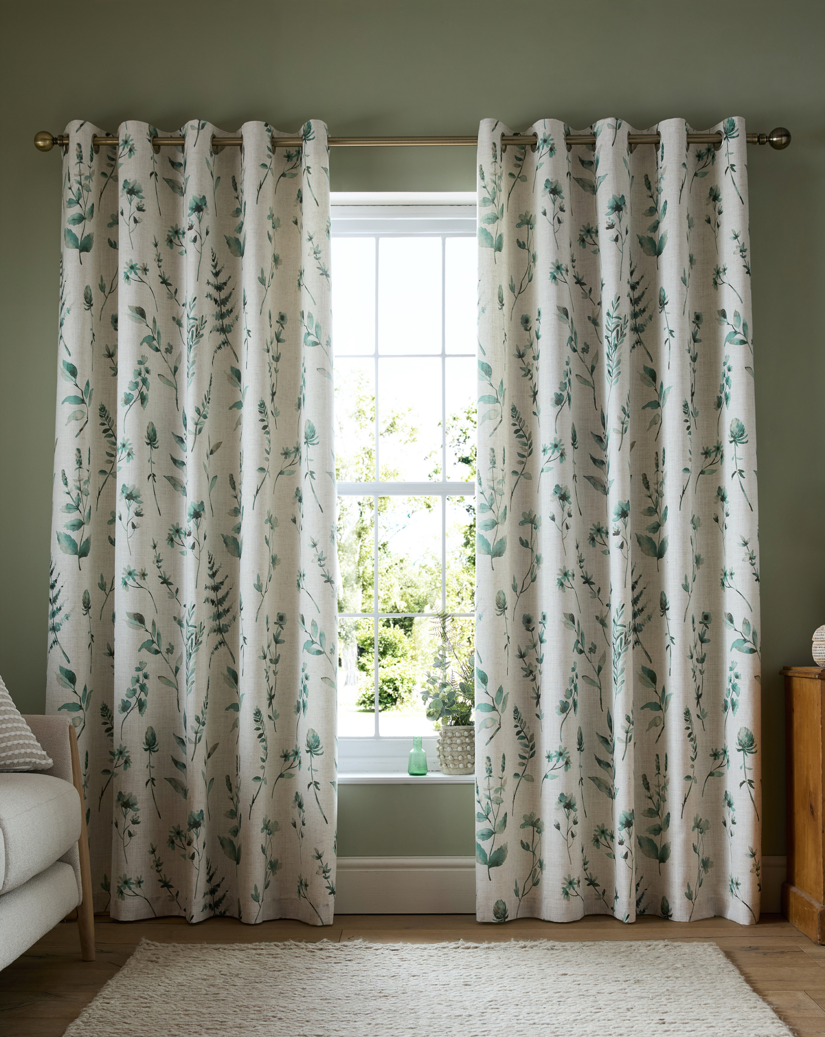 Catherine Lansfield Watercolour Curtains