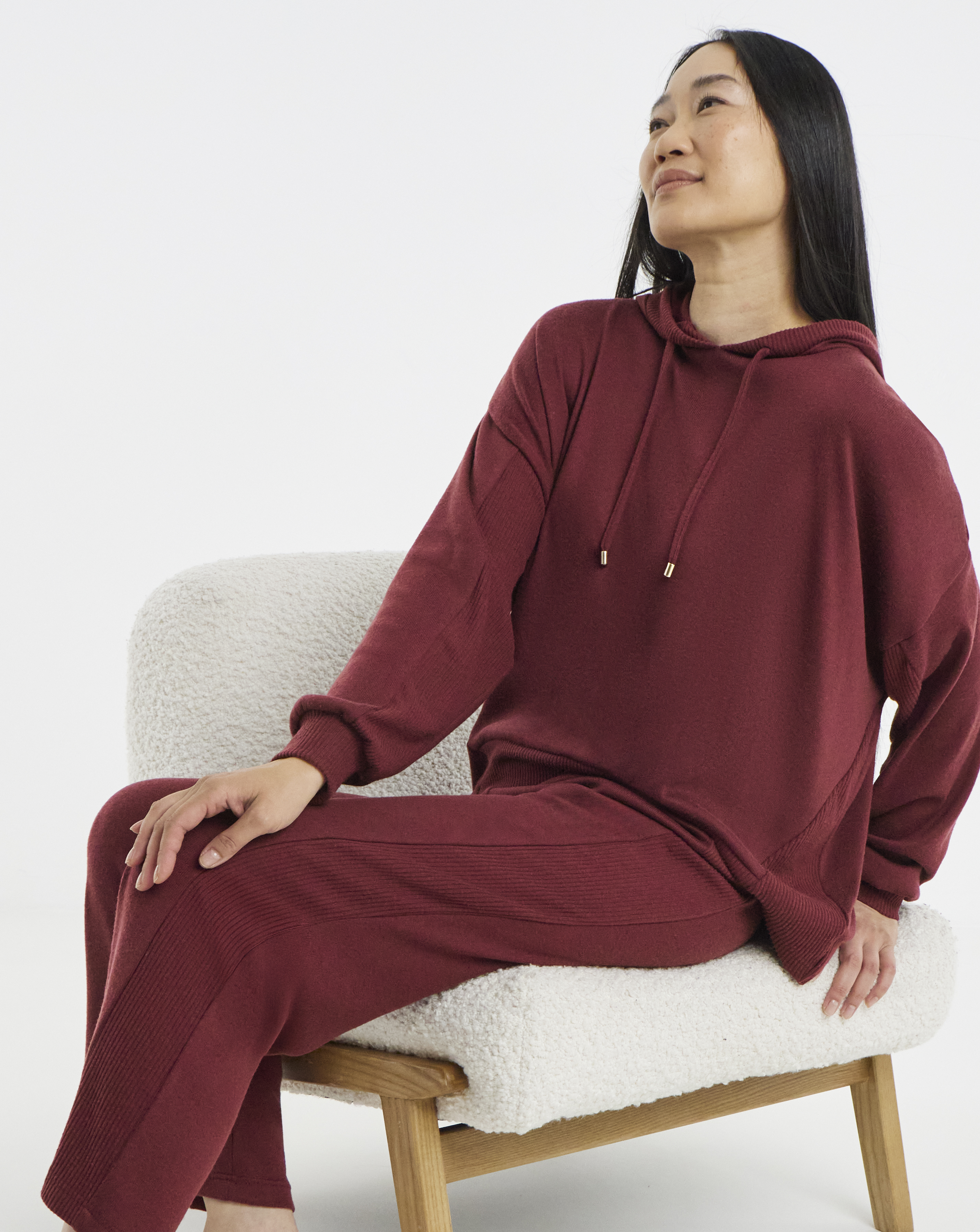 New In - Figleaves Ribbed Soft Hooded Lounge Set