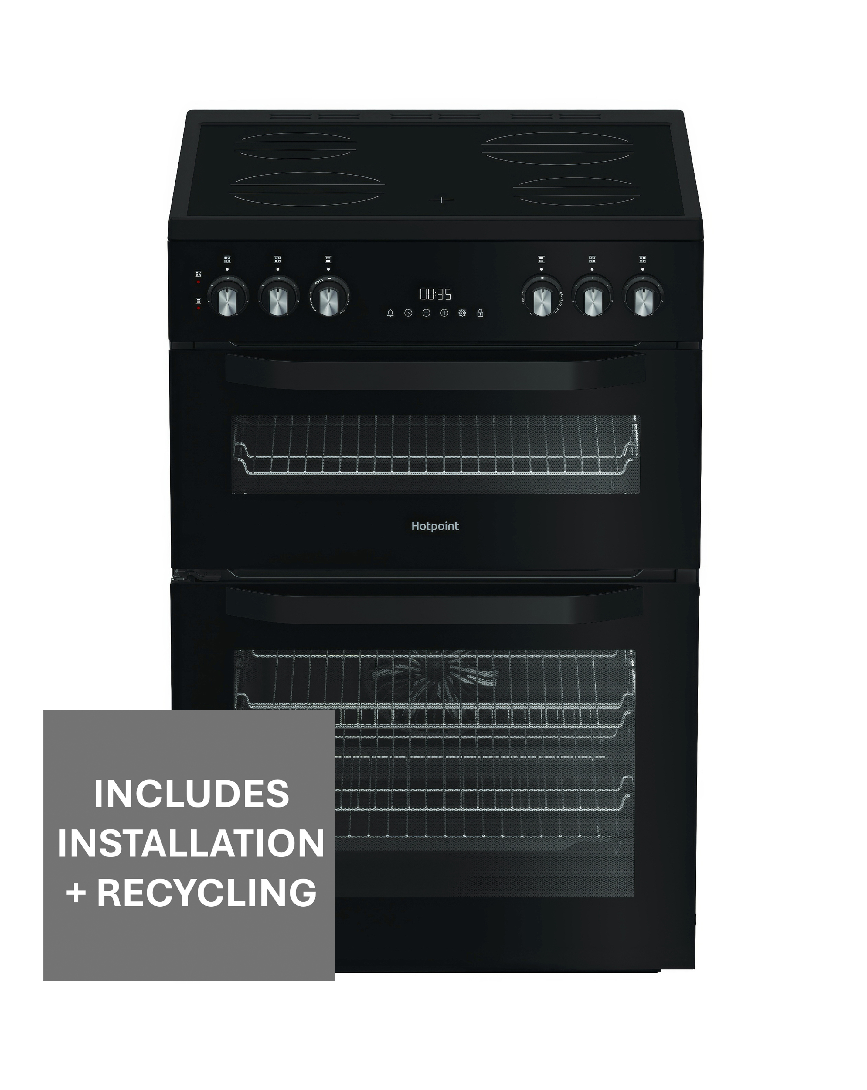 Hotpoint HDE6VDB1 Cooker + Install
