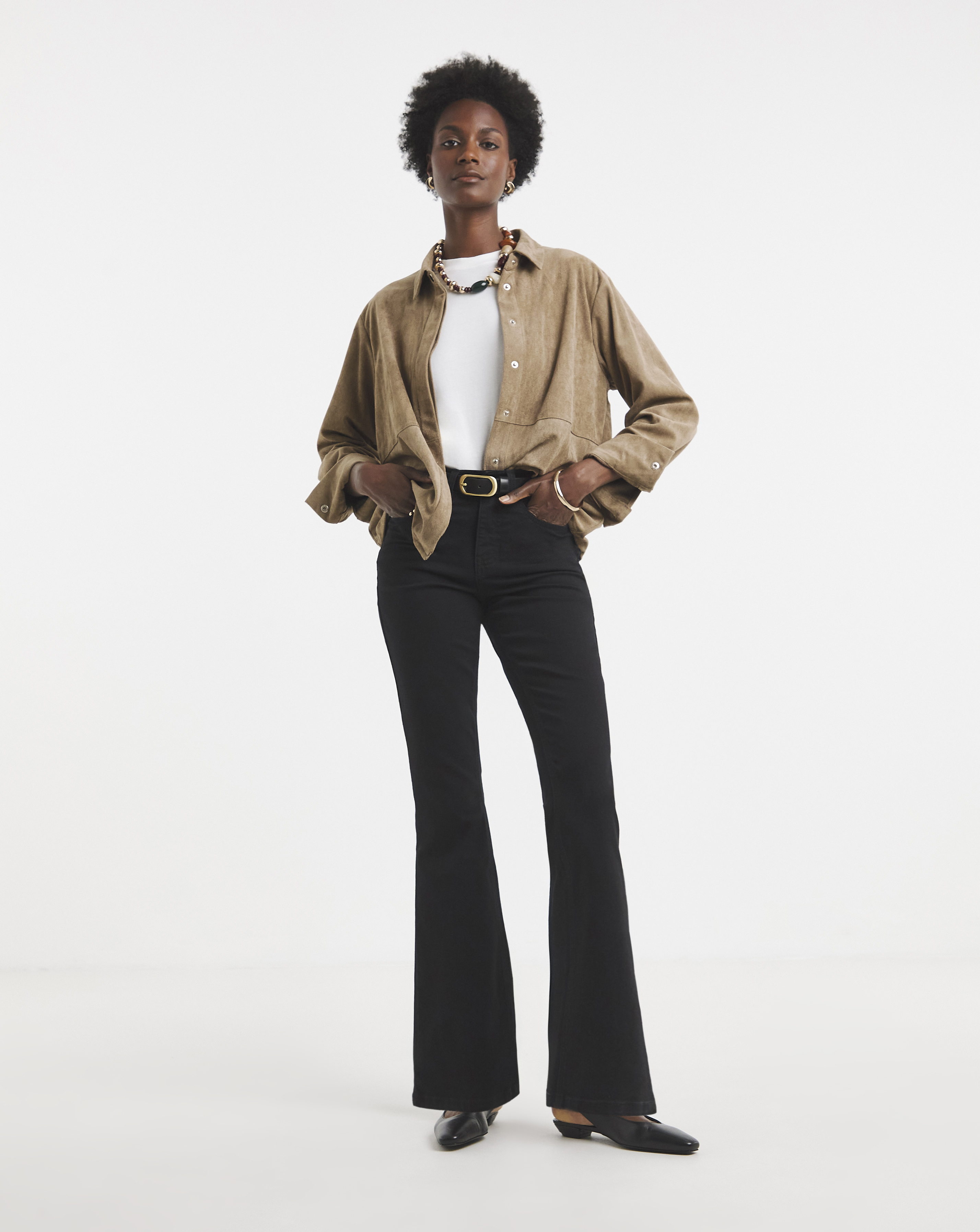 Black 24/7 Bootcut Jean