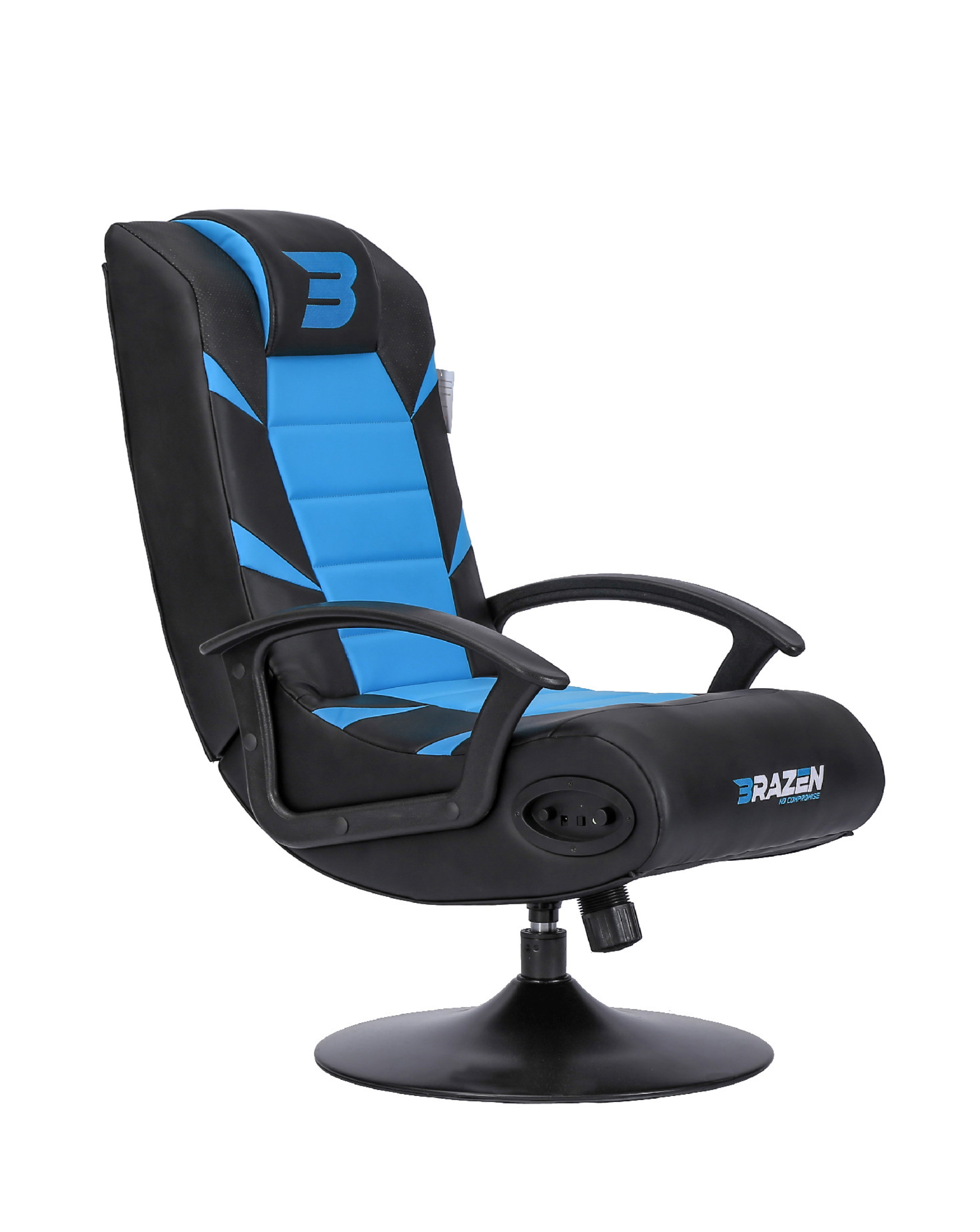 BraZen Pride 2.1 Bluetooth Surround Sound Gaming Chair - Blue