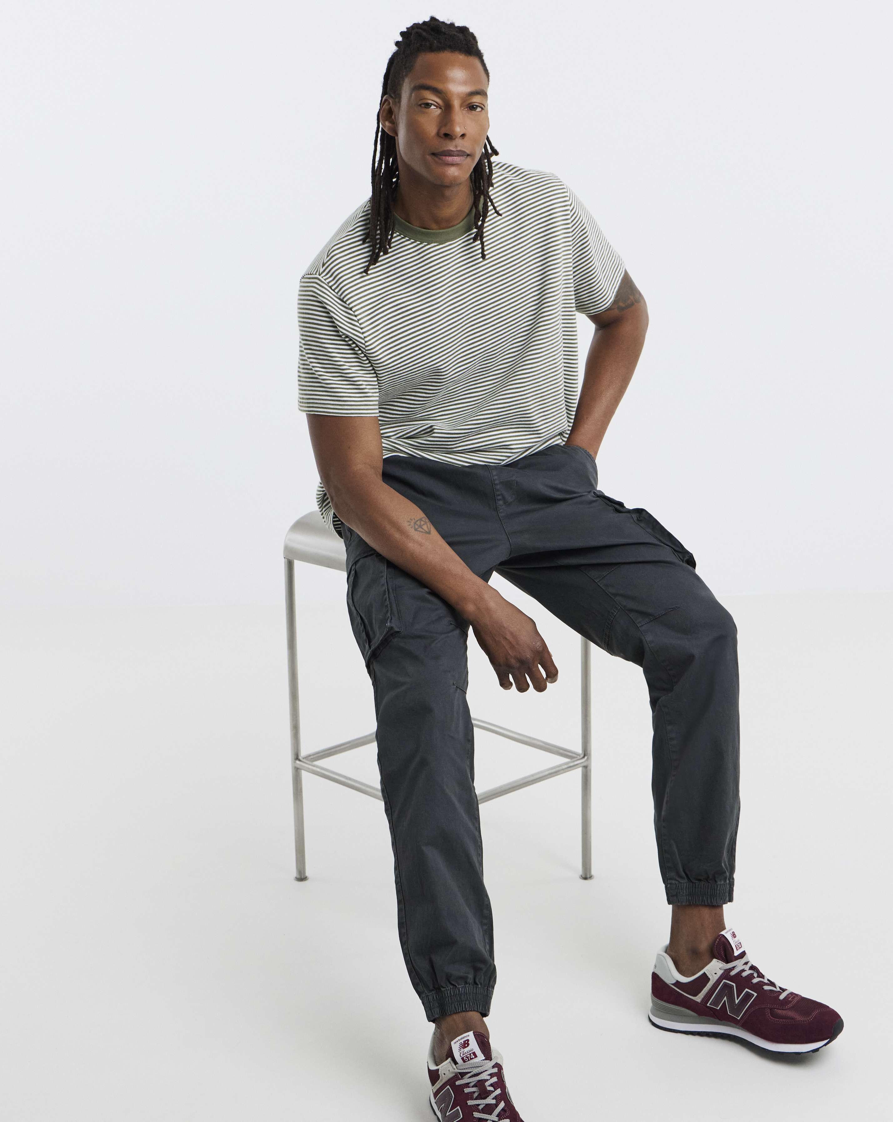 Elasticated Waist Cuffed Cargo
