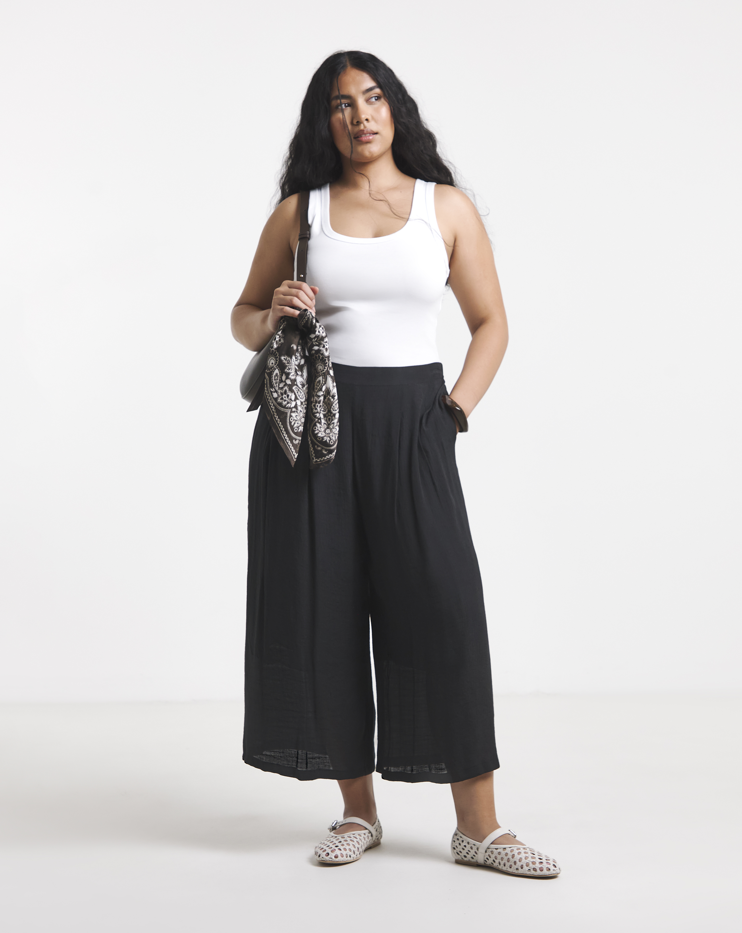 Black Extreme Palazzo Culotte