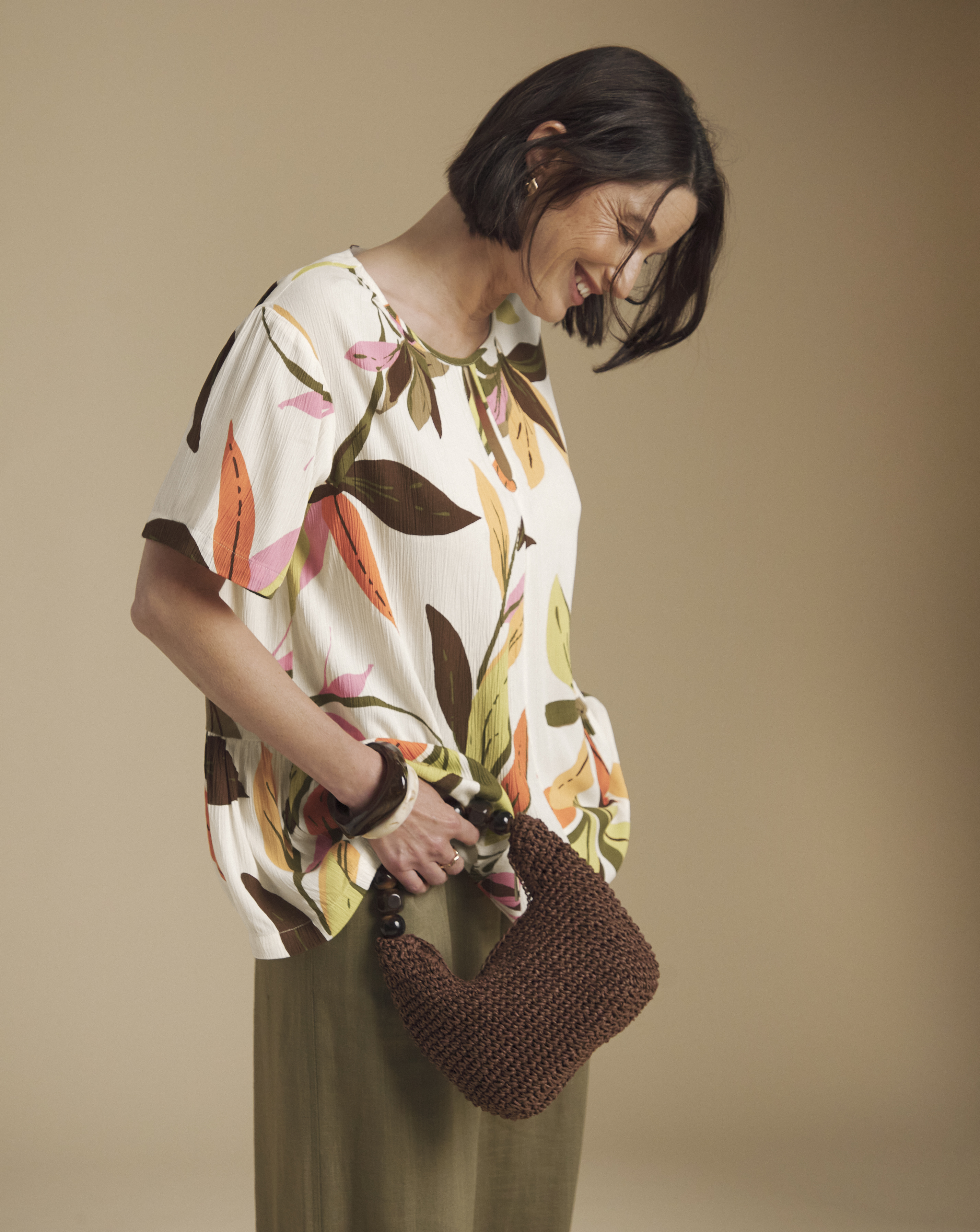 New In - Julipa Printed Crinkle Blouse